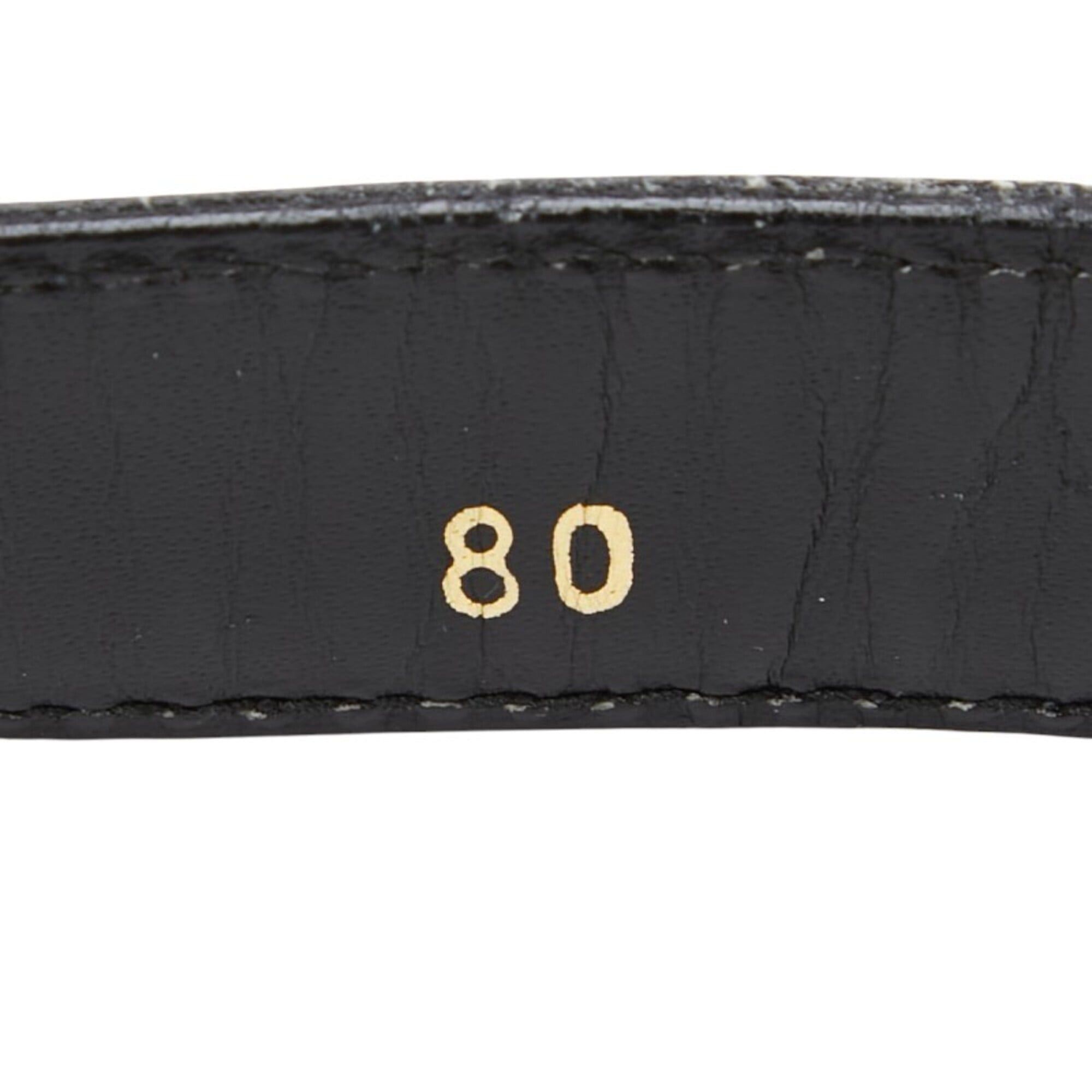 Celine Celine Carriage Belt, Size 80, Black, Gold Hardware, Leather, Women's. Size ONE SIZE - 10 Thumbnail