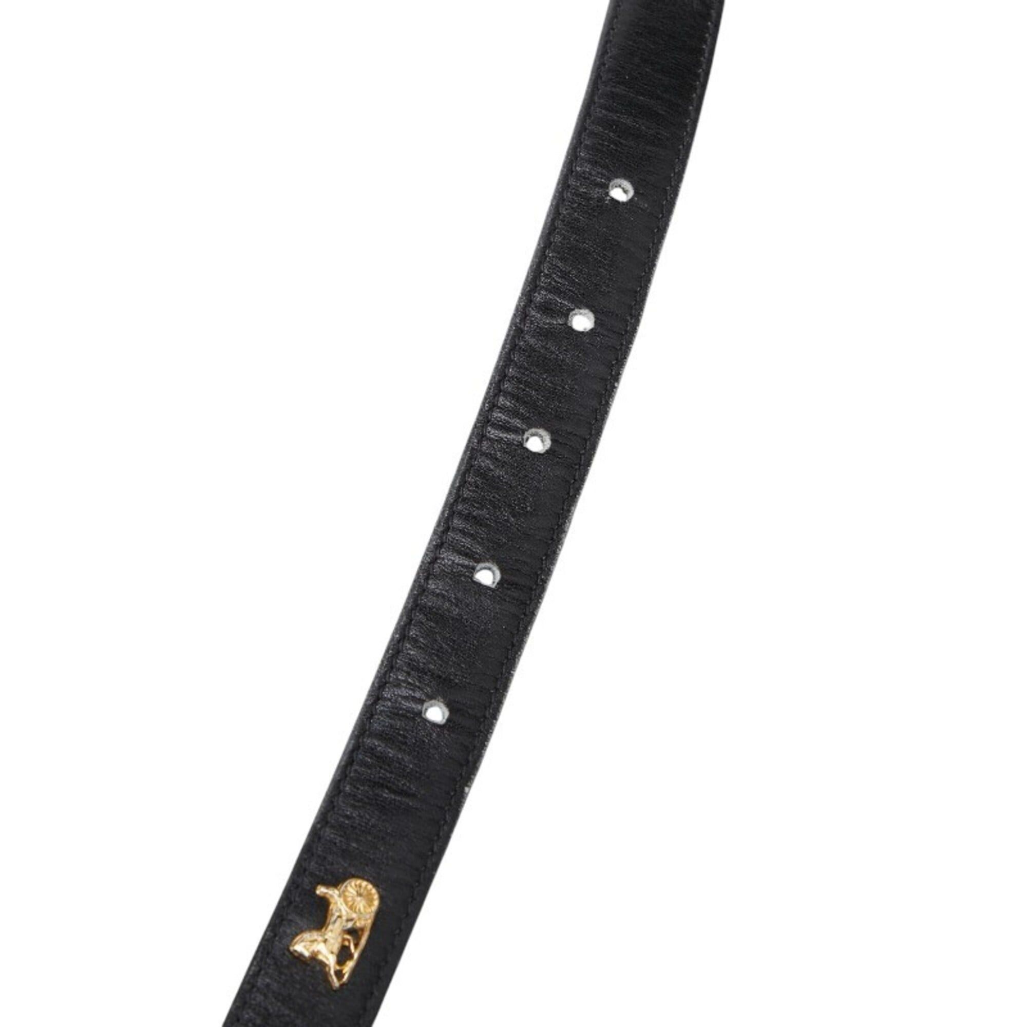 Celine Celine Carriage Belt, Size 80, Black, Gold Hardware, Leather, Women's. Size ONE SIZE - 6 Thumbnail