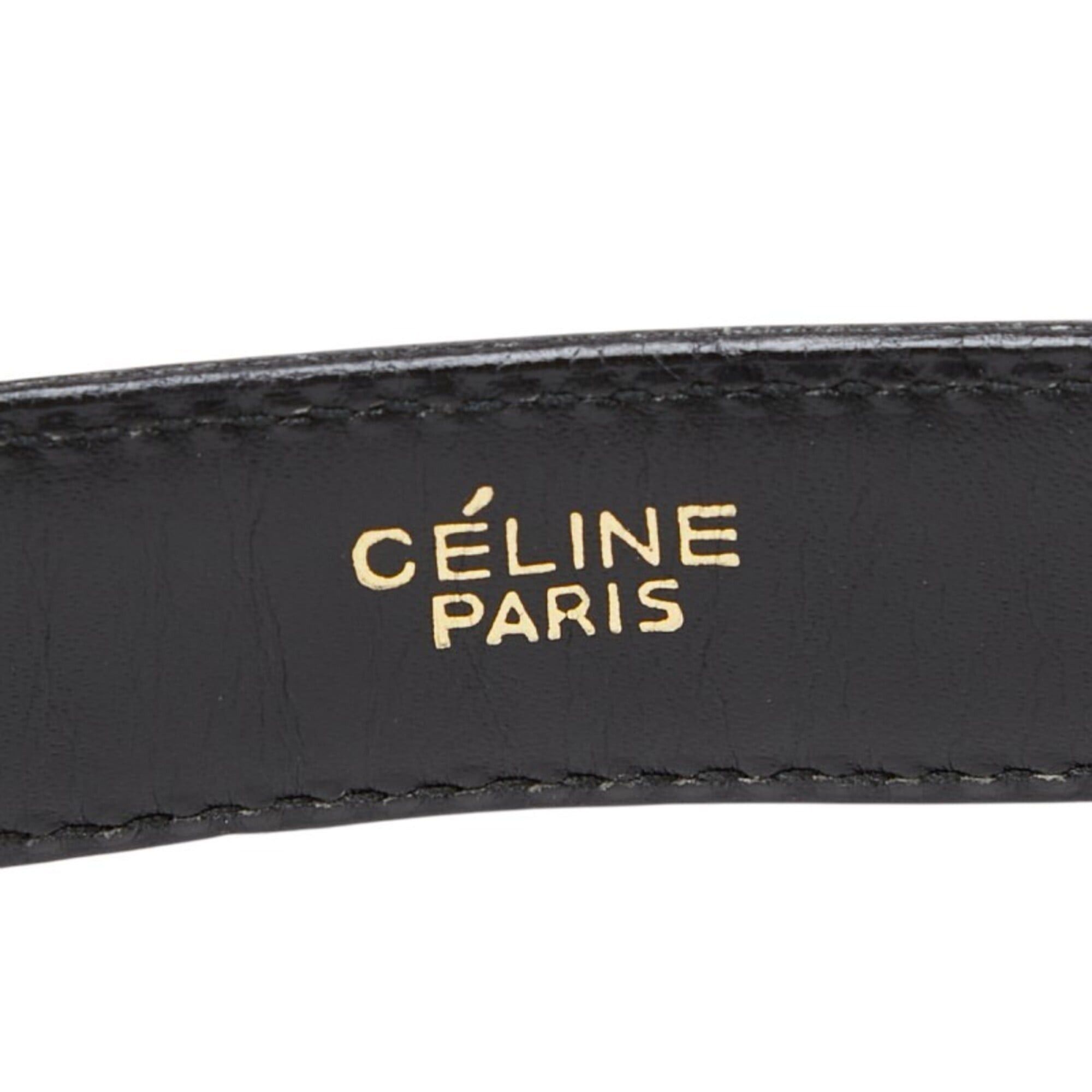 Celine Celine Carriage Belt, Size 80, Black, Gold Hardware, Leather, Women's. Size ONE SIZE - 11 Thumbnail