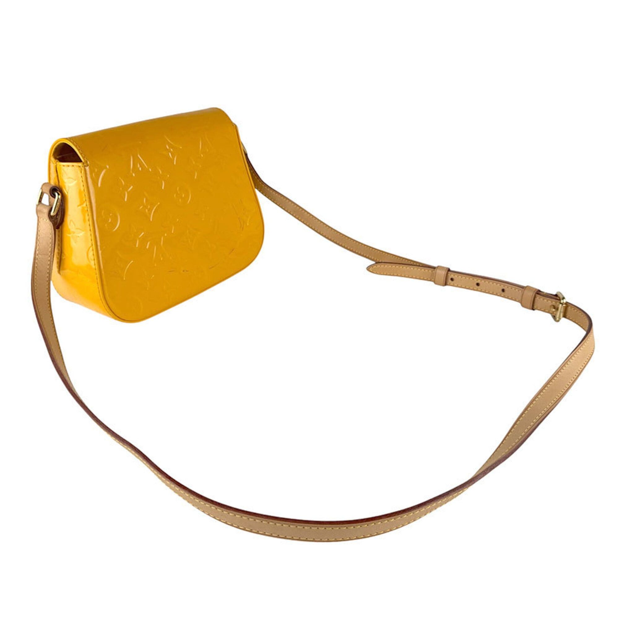Louis Vuitton Louis Vuitton Shoulder Bag Monogram Vernis Bellflower PM Jaune Passion Women's M91731 z9450 Size ONE SIZE - 10 Thumbnail
