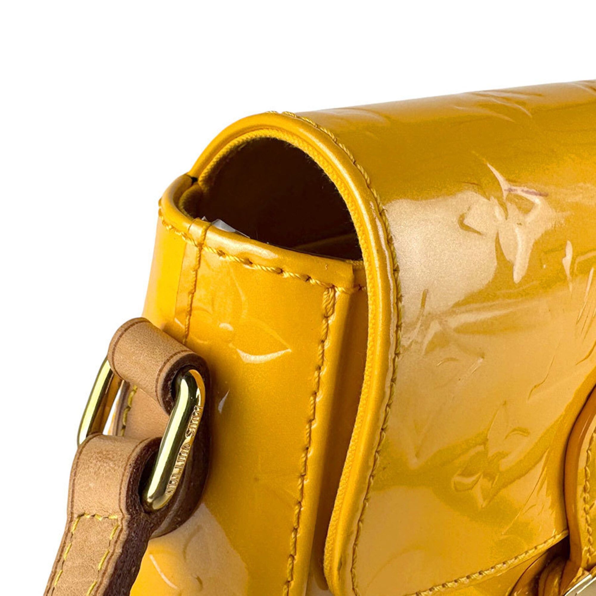 Louis Vuitton Louis Vuitton Shoulder Bag Monogram Vernis Bellflower PM Jaune Passion Women's M91731 z9450 Size ONE SIZE - 6 Thumbnail