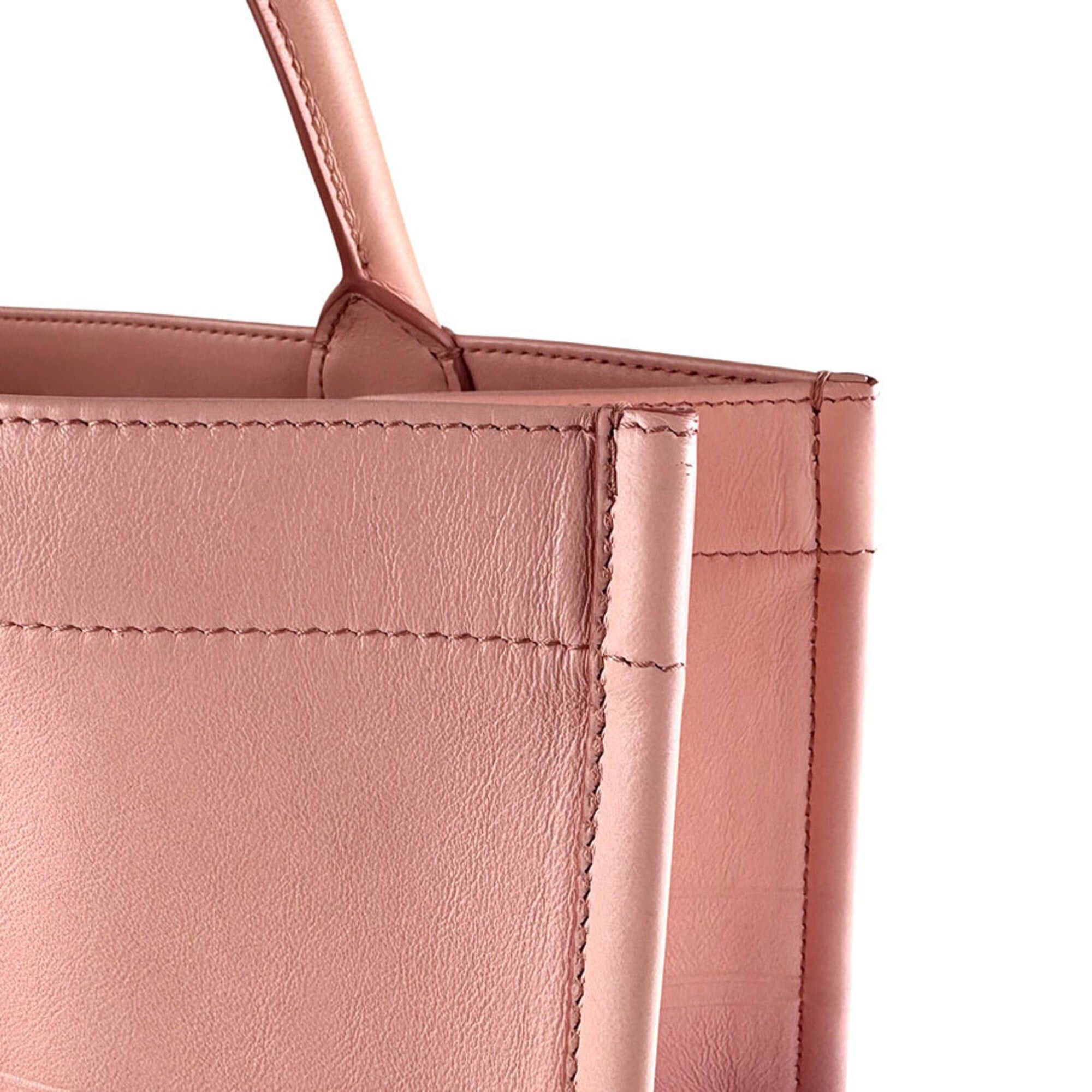 Dior Christian Dior Book Tote Leather Handbag, Pink, Women's (z9441) Size ONE SIZE - 7 Thumbnail