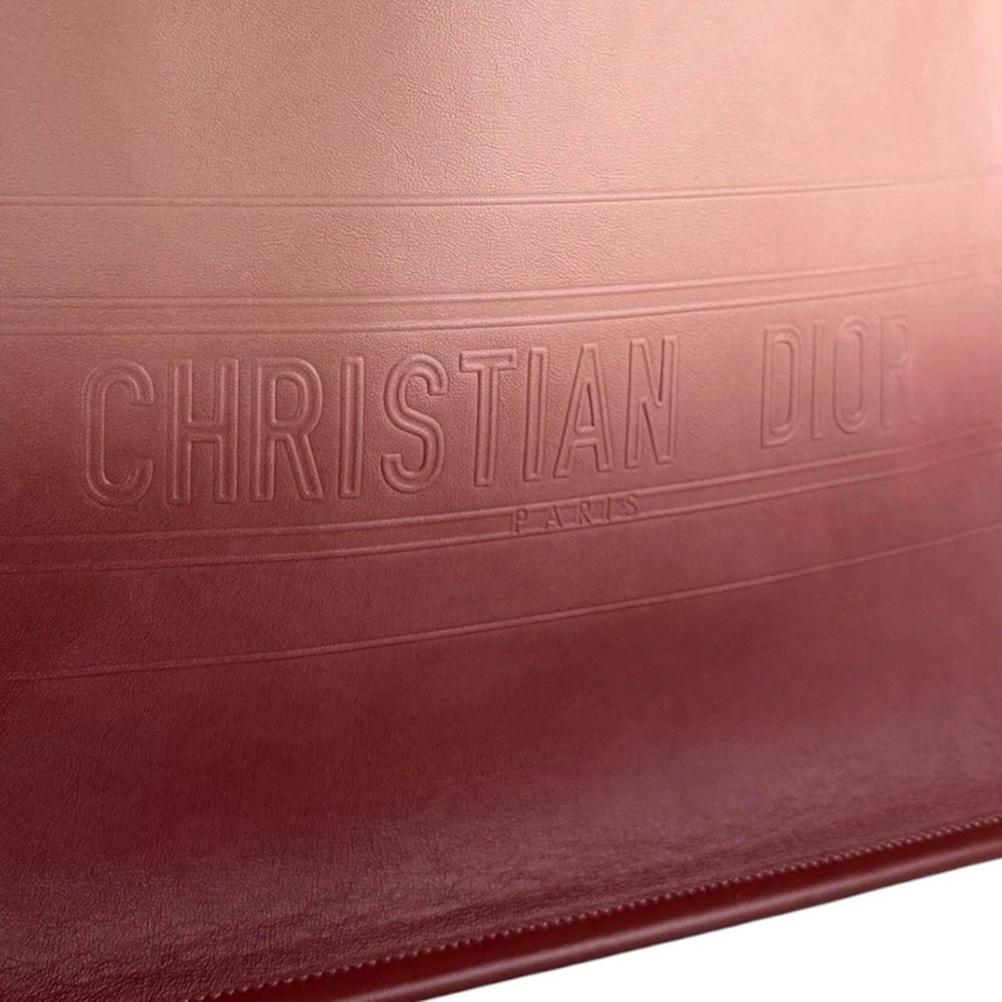 Dior Christian Dior Book Tote Leather Handbag, Pink, Women's (z9441) Size ONE SIZE - 11 Thumbnail