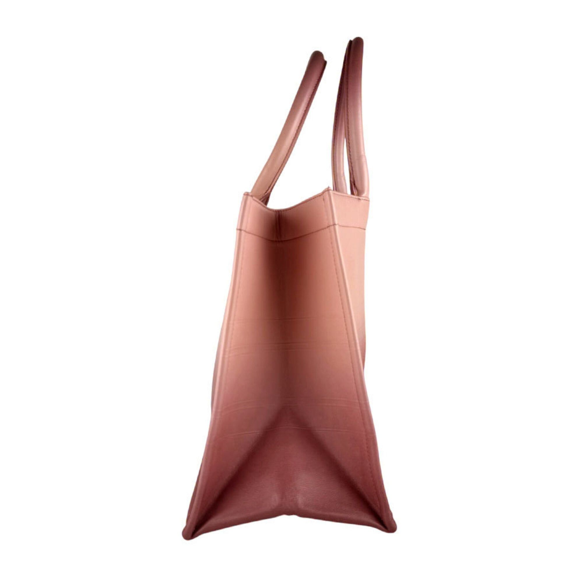 Dior Christian Dior Book Tote Leather Handbag, Pink, Women's (z9441) Size ONE SIZE - 2 Thumbnail