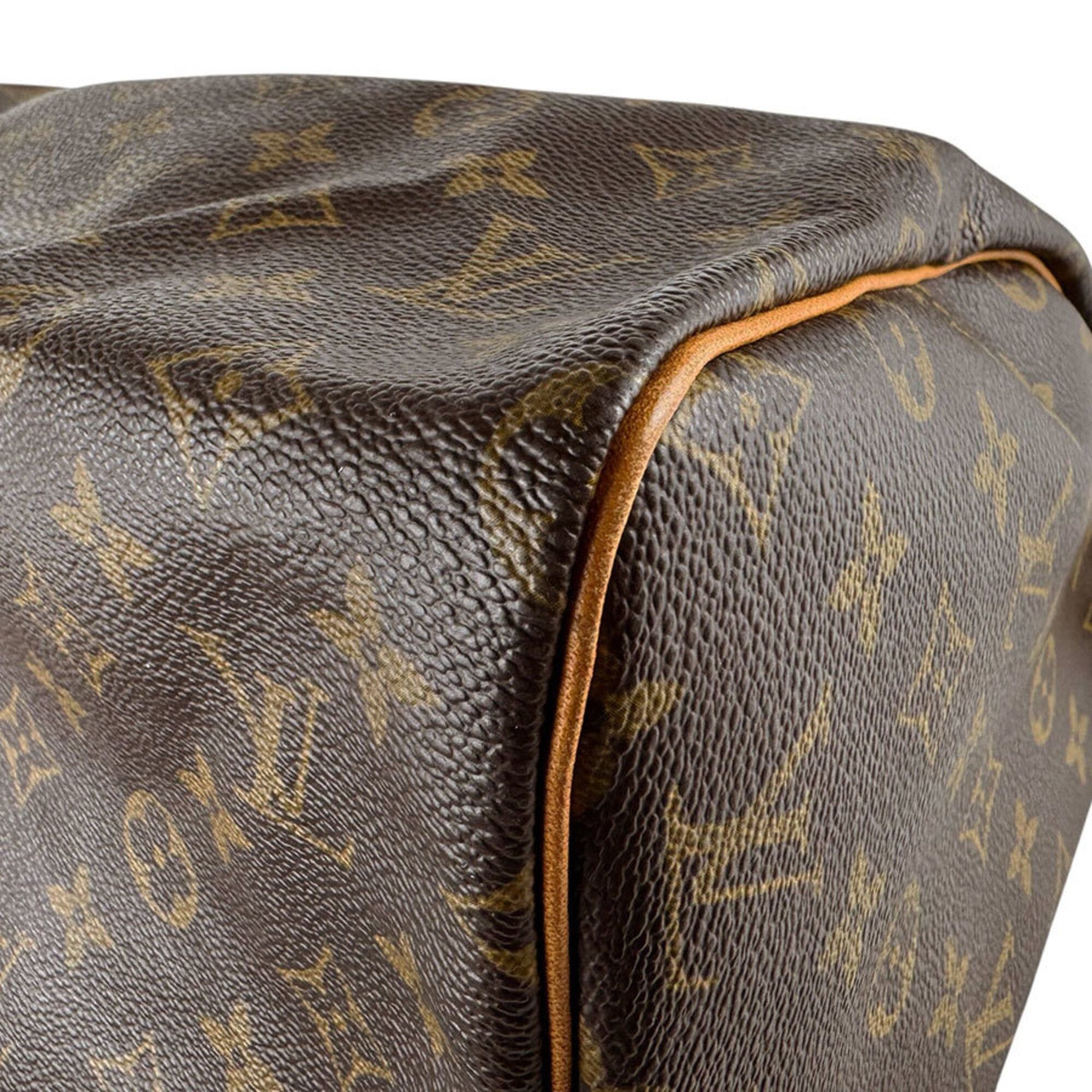 Louis Vuitton Louis Vuitton Monogram Speedy 30 Handbag, Canvas, Brown, Women's, M41526 z9538 Size ONE SIZE - 9 Thumbnail