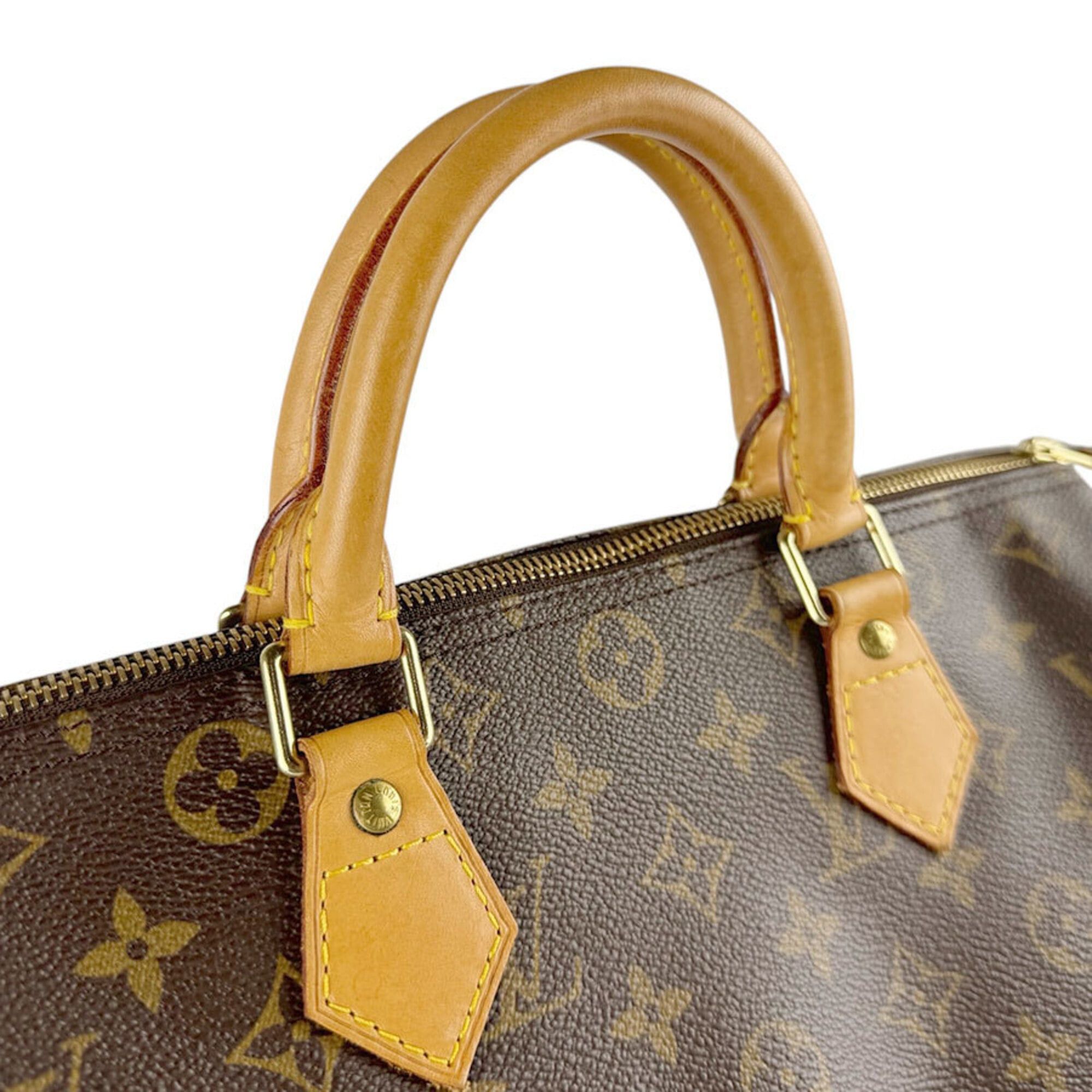 Louis Vuitton Louis Vuitton Monogram Speedy 30 Handbag, Canvas, Brown, Women's, M41526 z9538 Size ONE SIZE - 10 Thumbnail