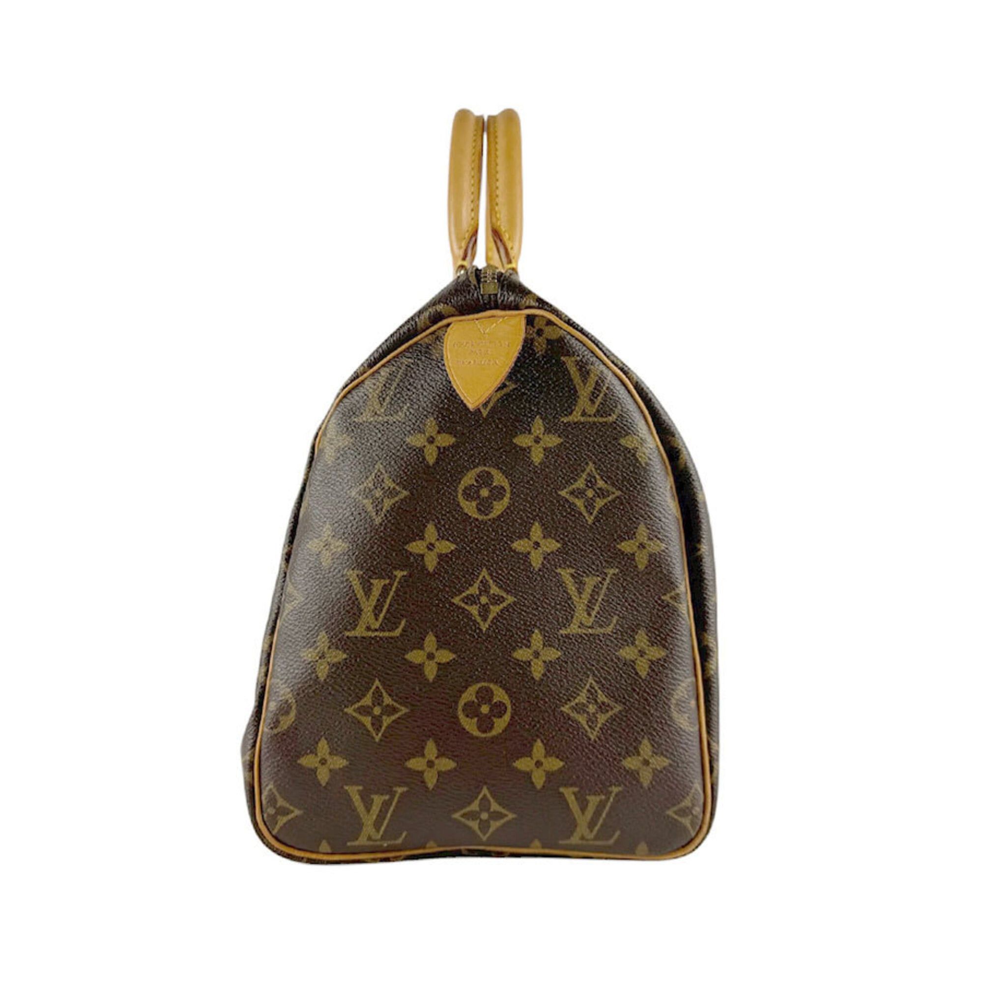 Louis Vuitton Louis Vuitton Monogram Speedy 30 Handbag, Canvas, Brown, Women's, M41526 z9538 Size ONE SIZE - 2 Thumbnail