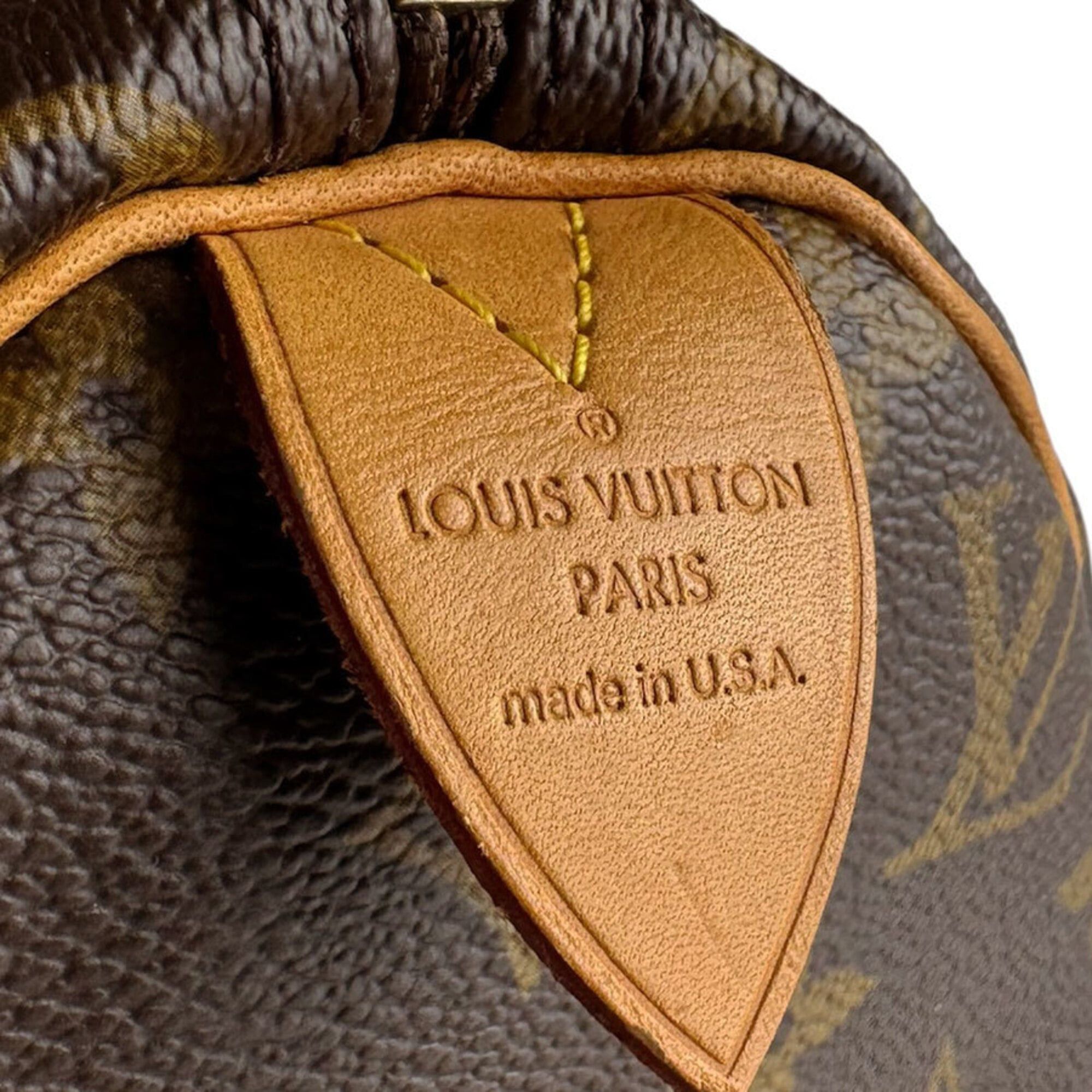 Louis Vuitton Louis Vuitton Monogram Speedy 30 Handbag, Canvas, Brown, Women's, M41526 z9538 Size ONE SIZE - 12 Thumbnail