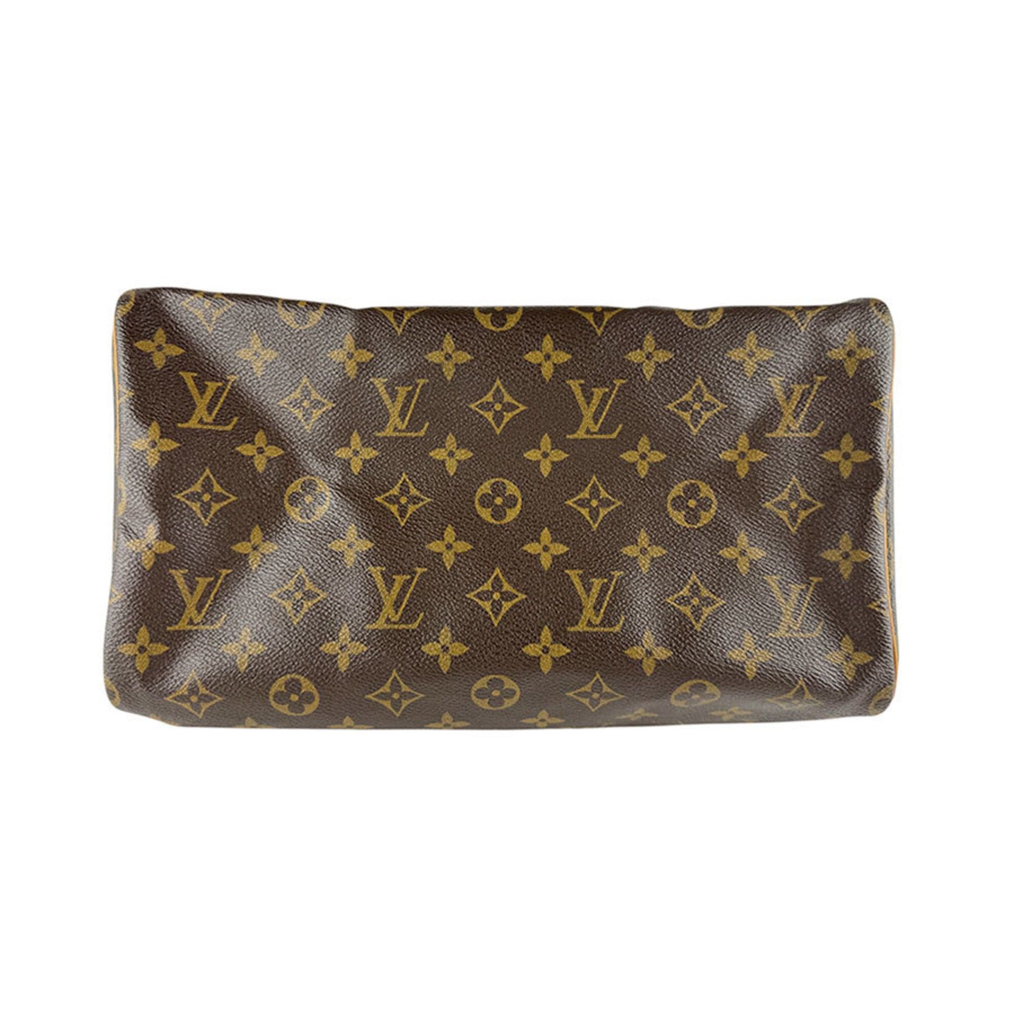 Louis Vuitton Louis Vuitton Monogram Speedy 30 Handbag, Canvas, Brown, Women's, M41526 z9538 Size ONE SIZE - 4 Thumbnail