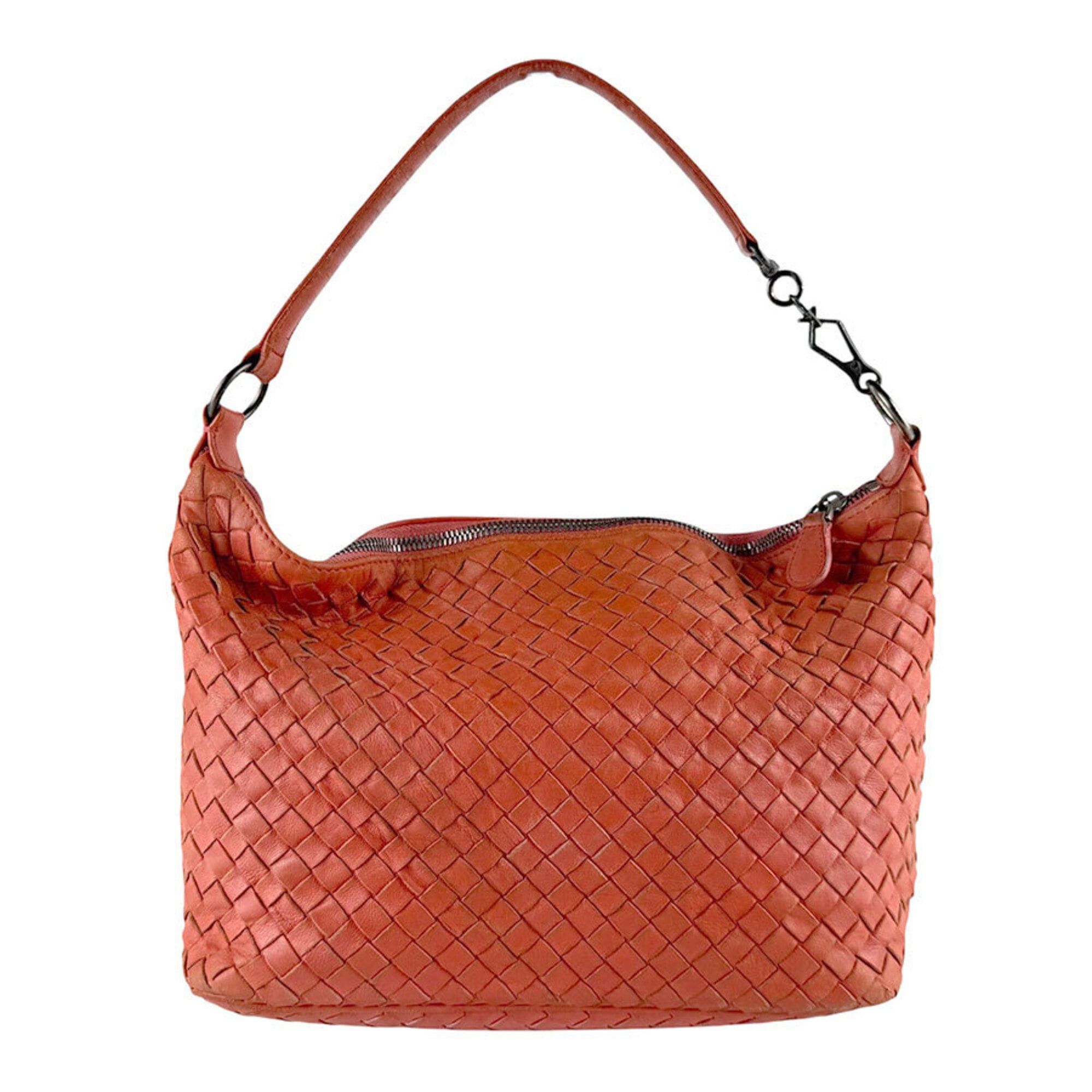 Bottega Veneta Bottega Veneta shoulder bag, Intrecciato leather, orange, women's, z9562 Size ONE SIZE - 3 Thumbnail