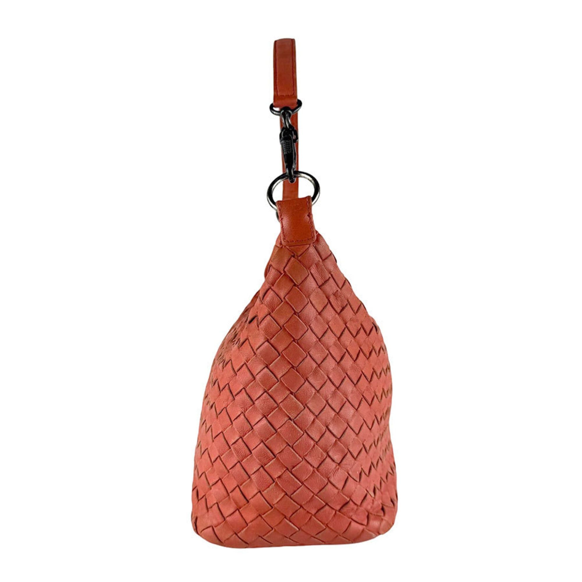 Bottega Veneta Bottega Veneta shoulder bag, Intrecciato leather, orange, women's, z9562 Size ONE SIZE - 2 Thumbnail