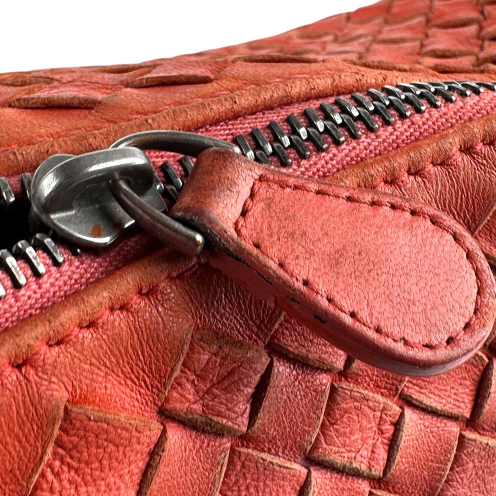 Bottega Veneta Bottega Veneta shoulder bag, Intrecciato leather, orange, women's, z9562 Size ONE SIZE - 11 Thumbnail