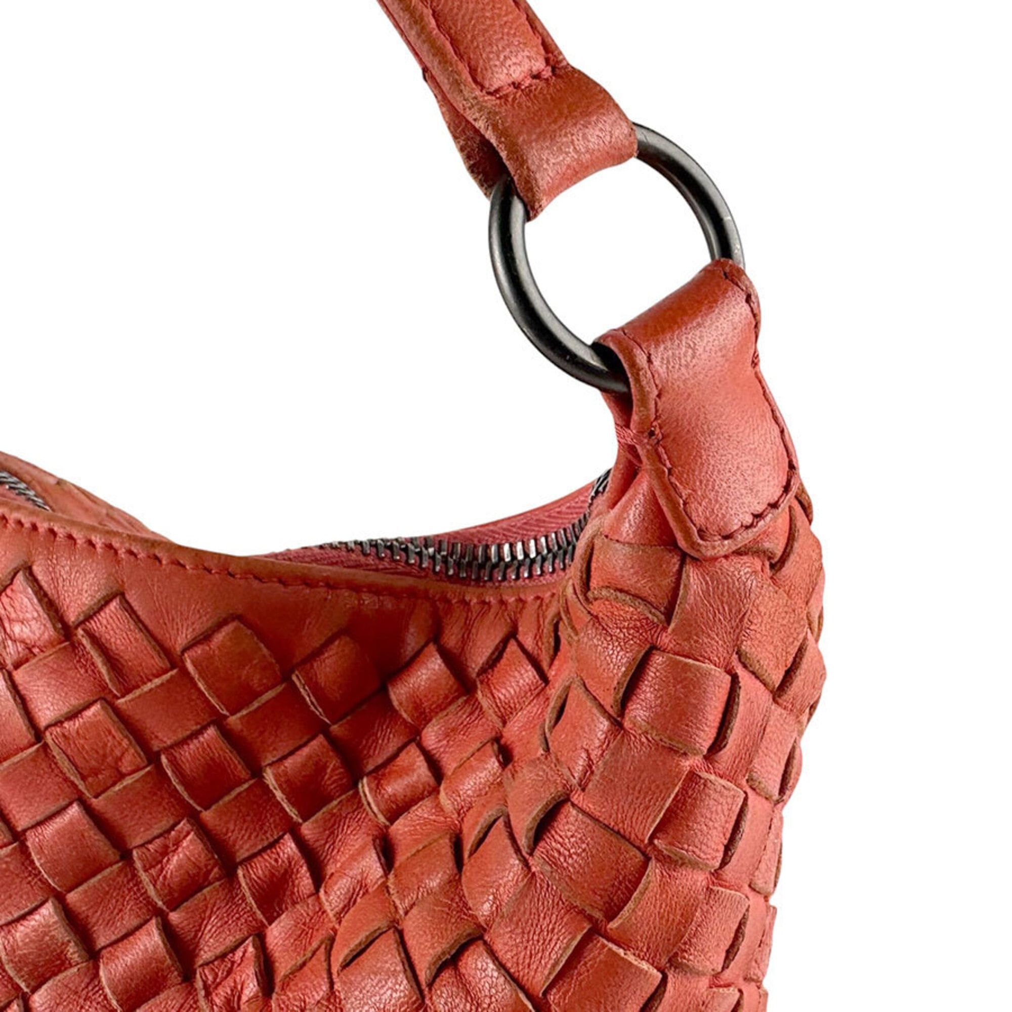 Bottega Veneta Bottega Veneta shoulder bag, Intrecciato leather, orange, women's, z9562 Size ONE SIZE - 7 Thumbnail