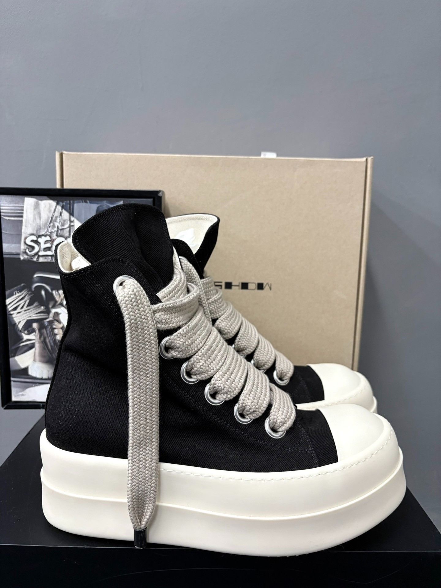 Rick Owens Drkshdw Rick Owens DRKSHDW Thick Sole Sneakers Size US 7 / EU 40 - 4 Thumbnail