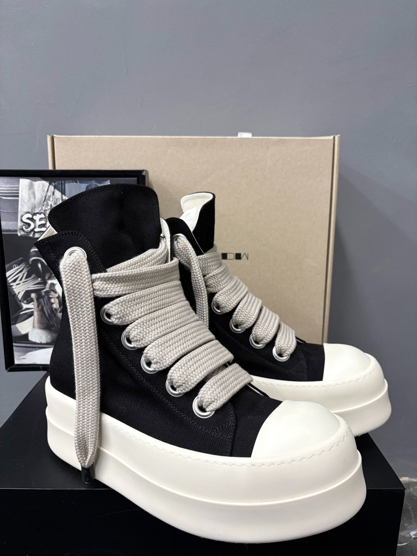 Rick Owens Drkshdw Rick Owens DRKSHDW Thick Sole Sneakers Size US 7 / EU 40 - 3 Thumbnail