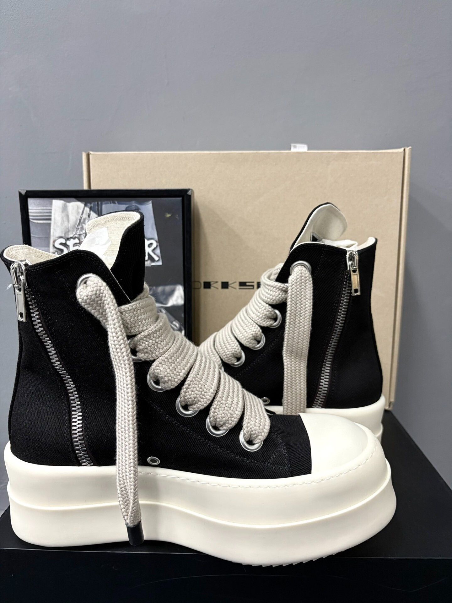 Rick Owens Drkshdw Rick Owens DRKSHDW Thick Sole Sneakers Size US 7 / EU 40 - 6 Thumbnail