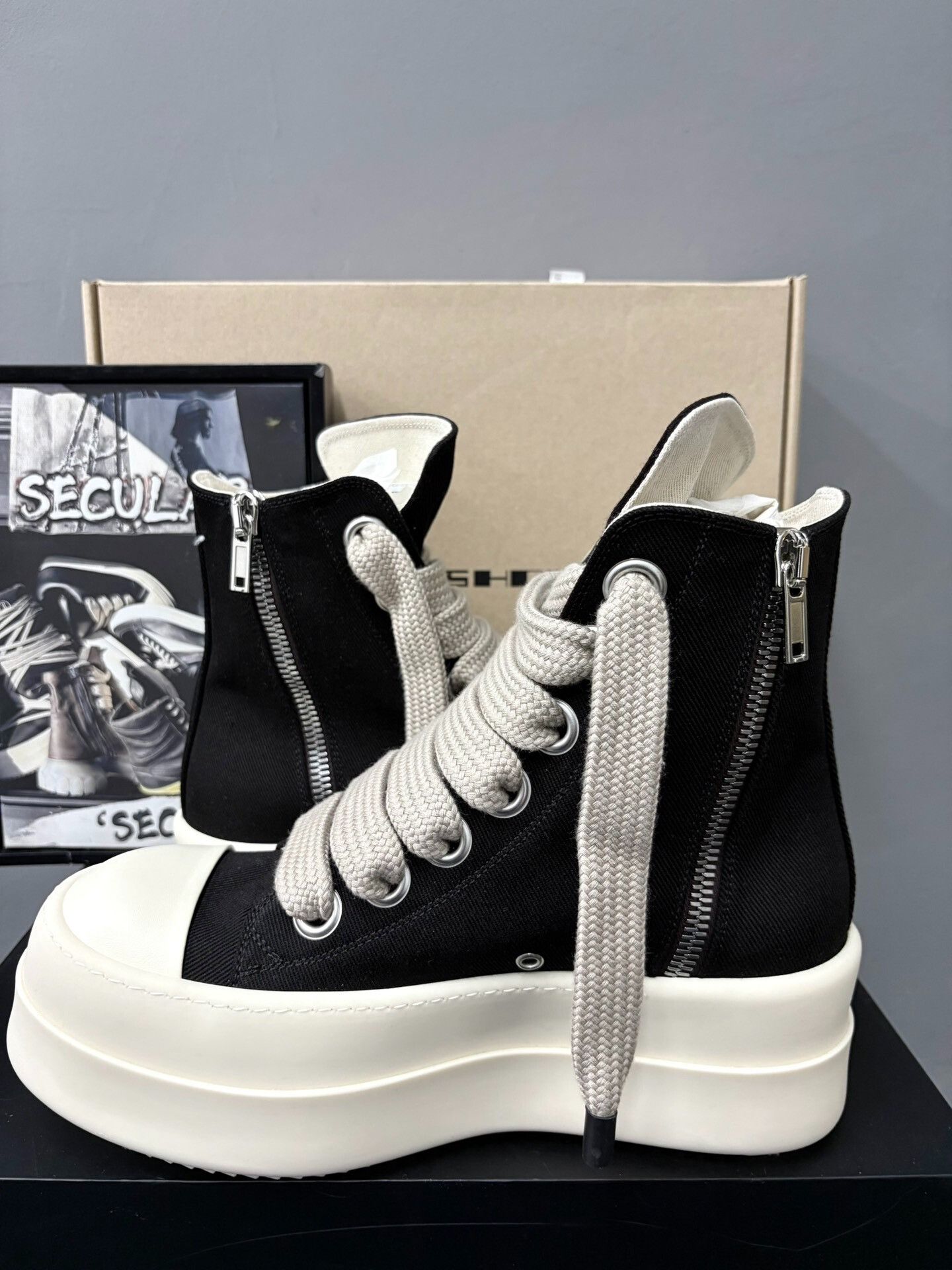 Rick Owens Drkshdw Rick Owens DRKSHDW Thick Sole Sneakers Size US 7 / EU 40 - 5 Thumbnail