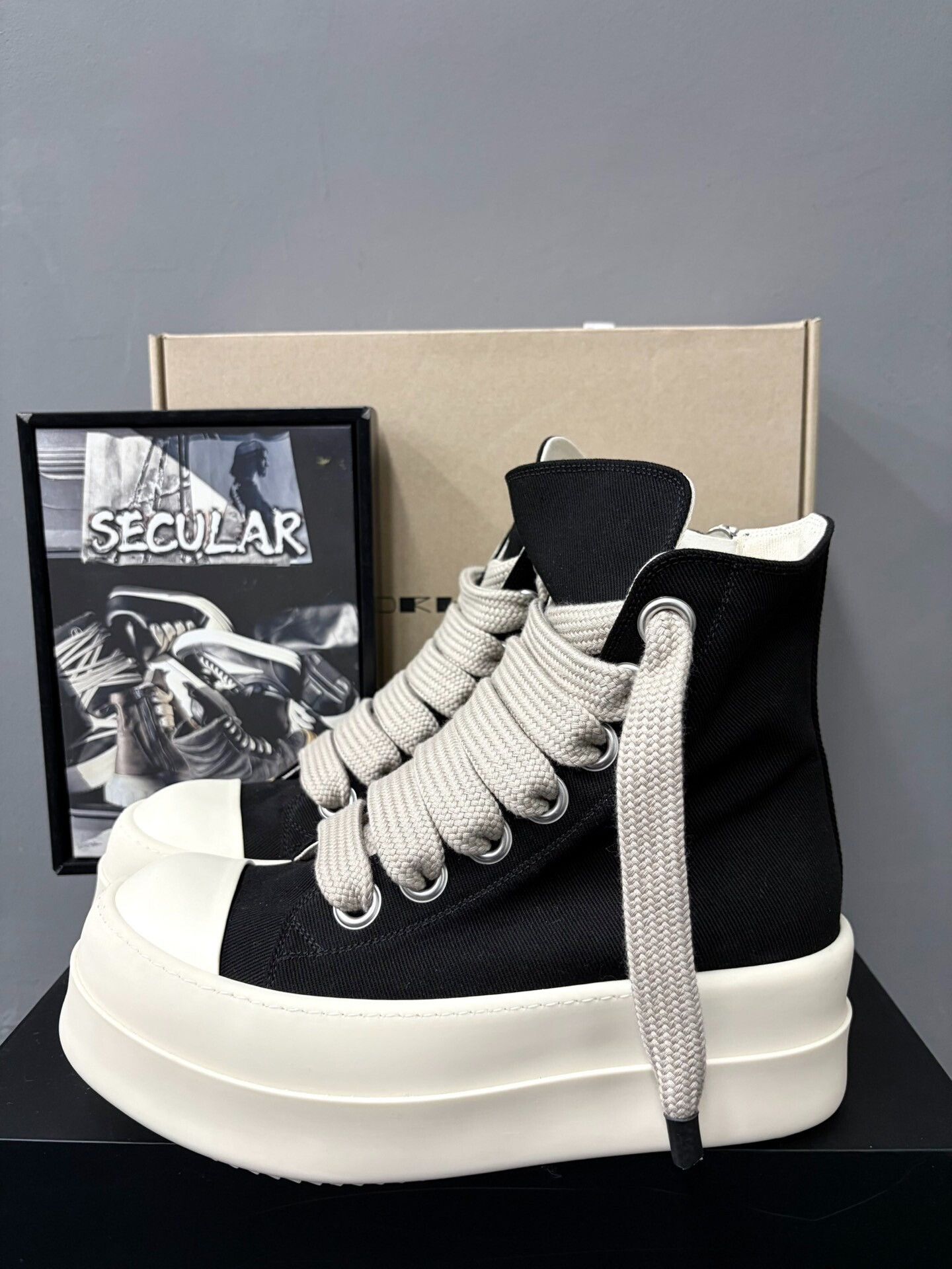 Rick Owens Drkshdw Rick Owens DRKSHDW Thick Sole Sneakers Size US 7 / EU 40 - 2 Thumbnail