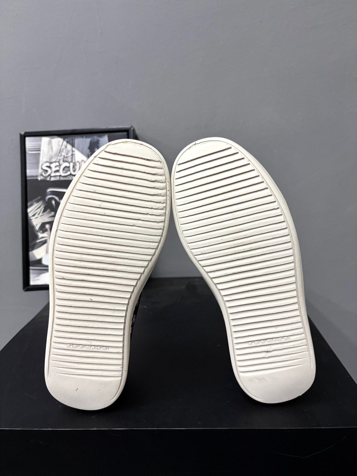 Rick Owens Drkshdw Rick Owens Drskhdw Black White Low-Top Size US 5 / IT 35 - 8 Thumbnail