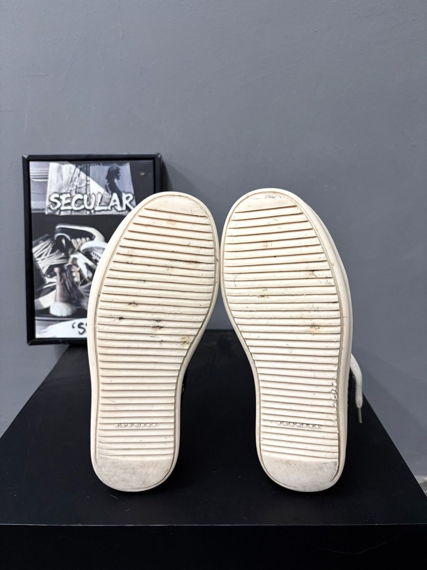 Rick Owens Drkshdw Rick Owens Drkshdw Black White Low-Top Sneakers Size US 5 / IT 35 - 8 Thumbnail