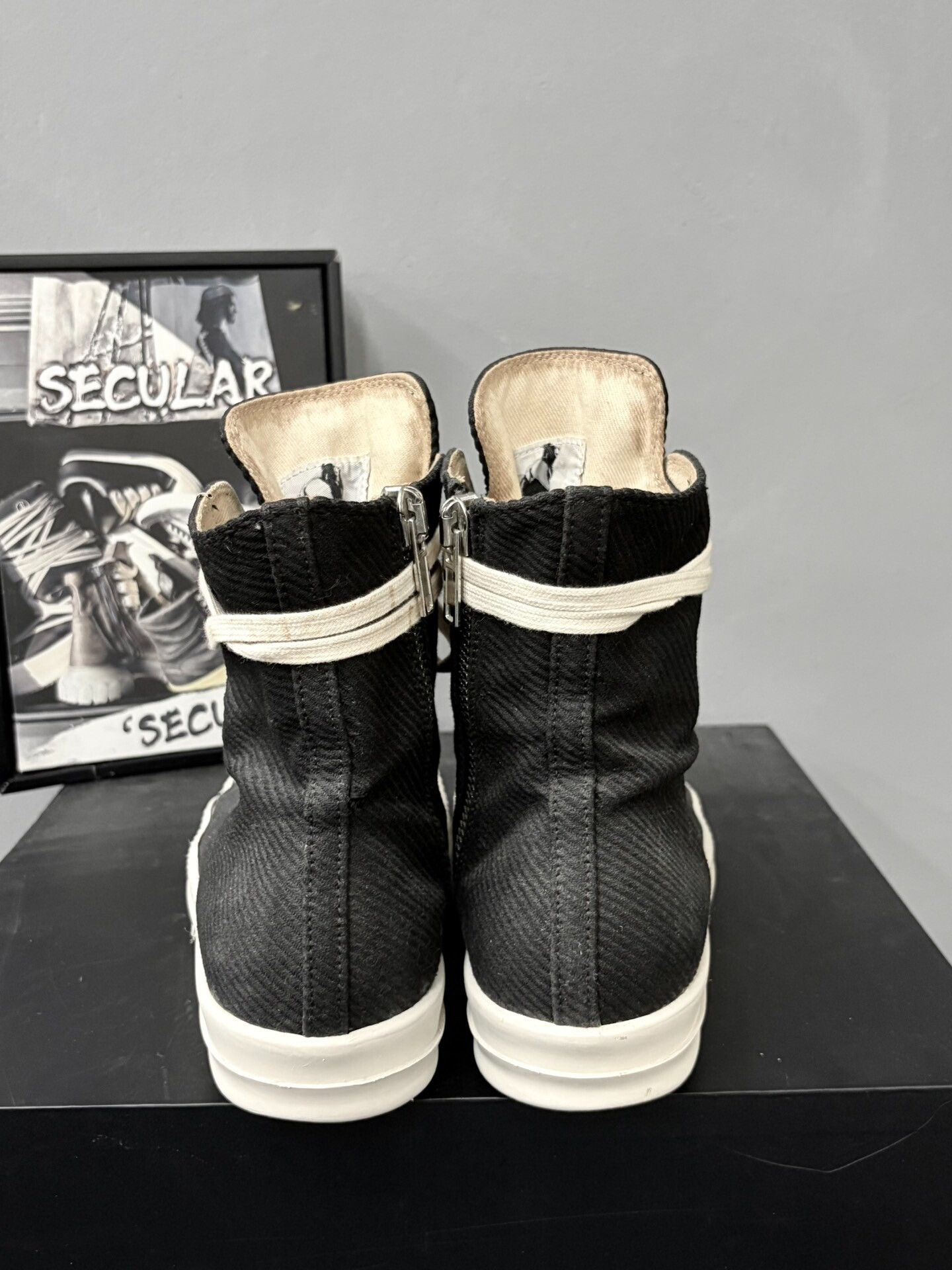 Rick Owens Drkshdw Rick Owens Drkshdw Canvas High-Top Size US 8.5 / EU 41-42 - 7 Thumbnail