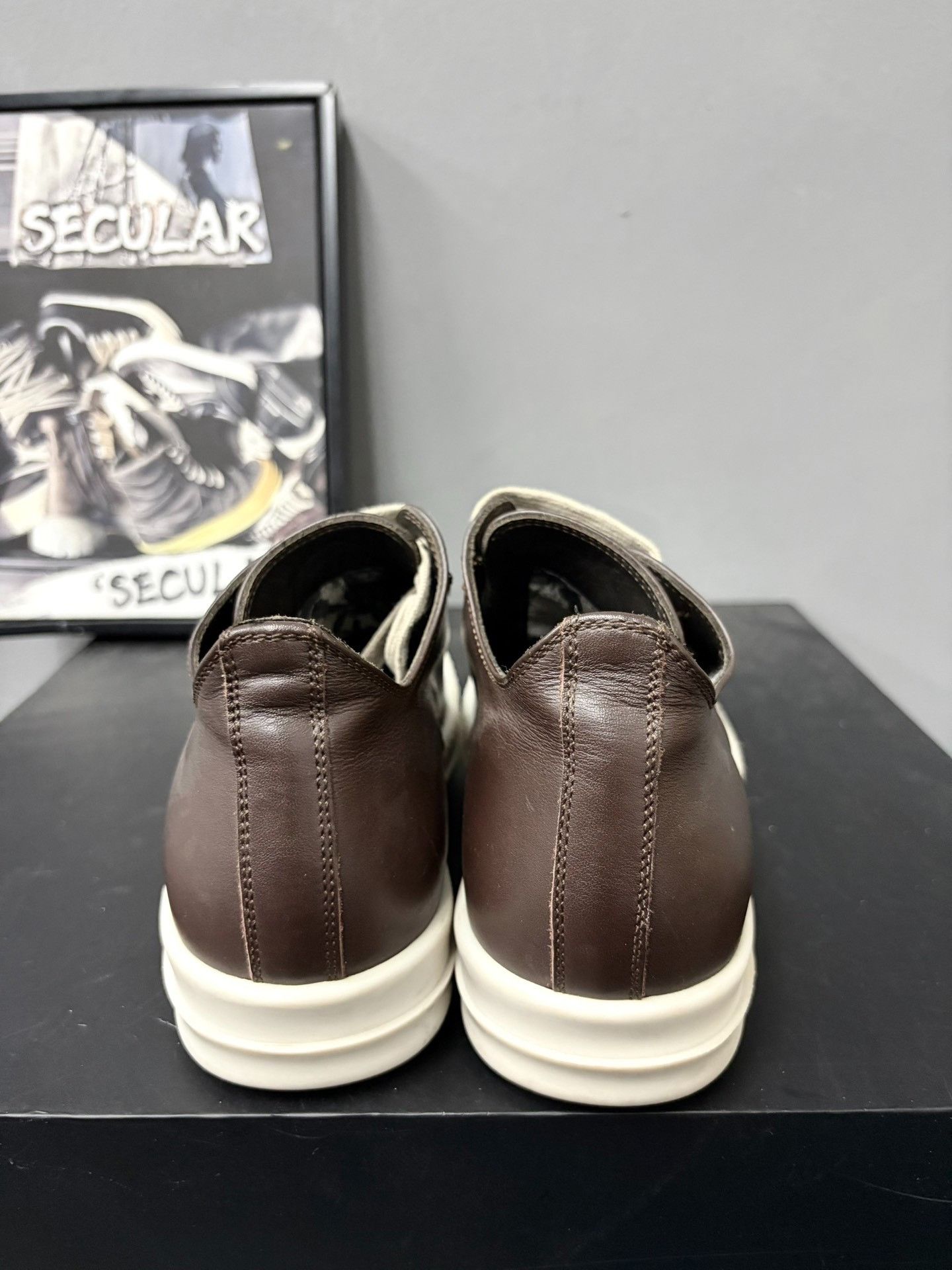 Rick Owens Rick Owens Leather Low-Top Sneakers Size US 4 / IT 34 - 7 Thumbnail