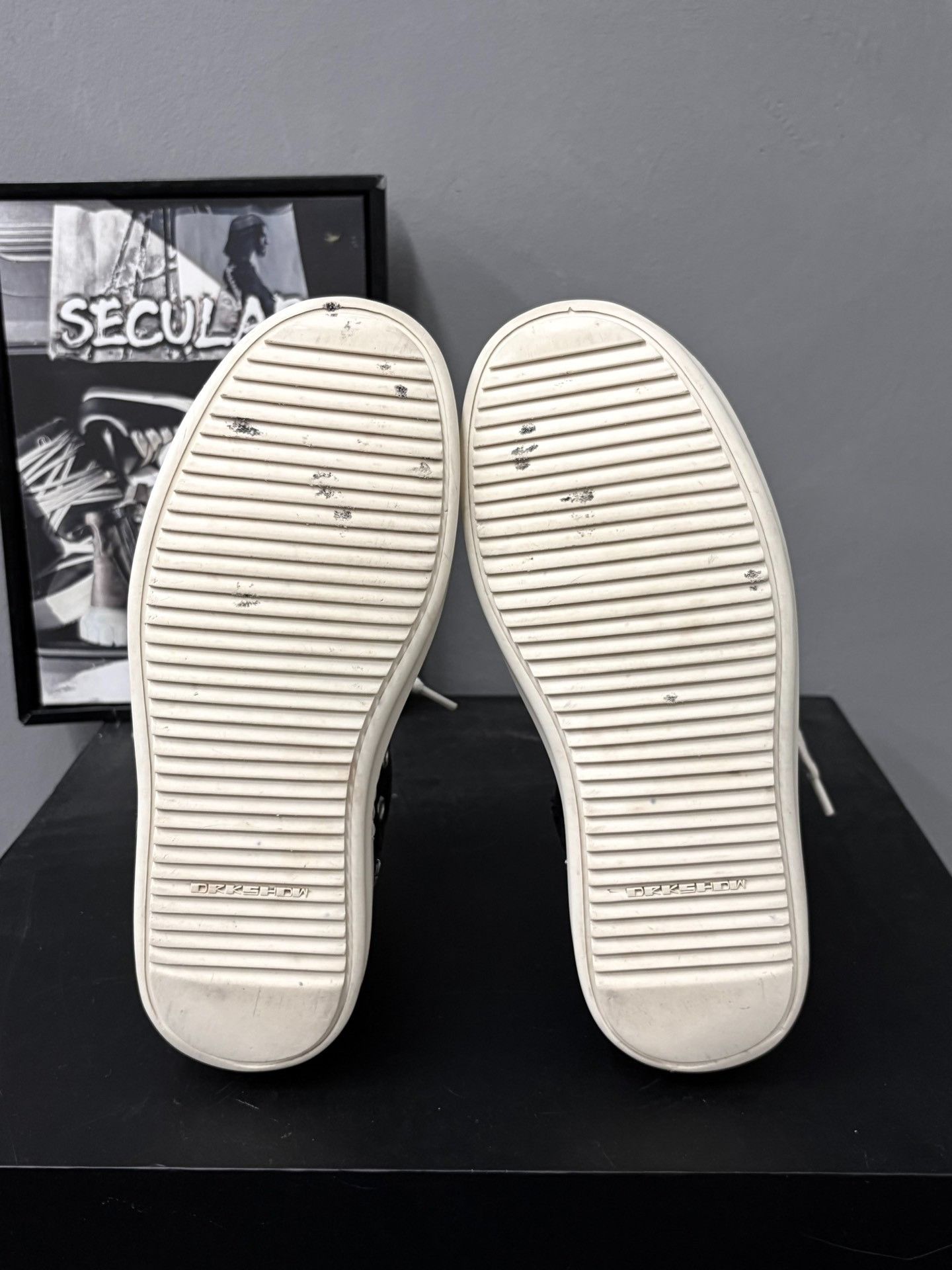 Rick Owens Rick Owens High-Top Canvas Heel Logo Size US 4 / IT 34 - 8 Thumbnail