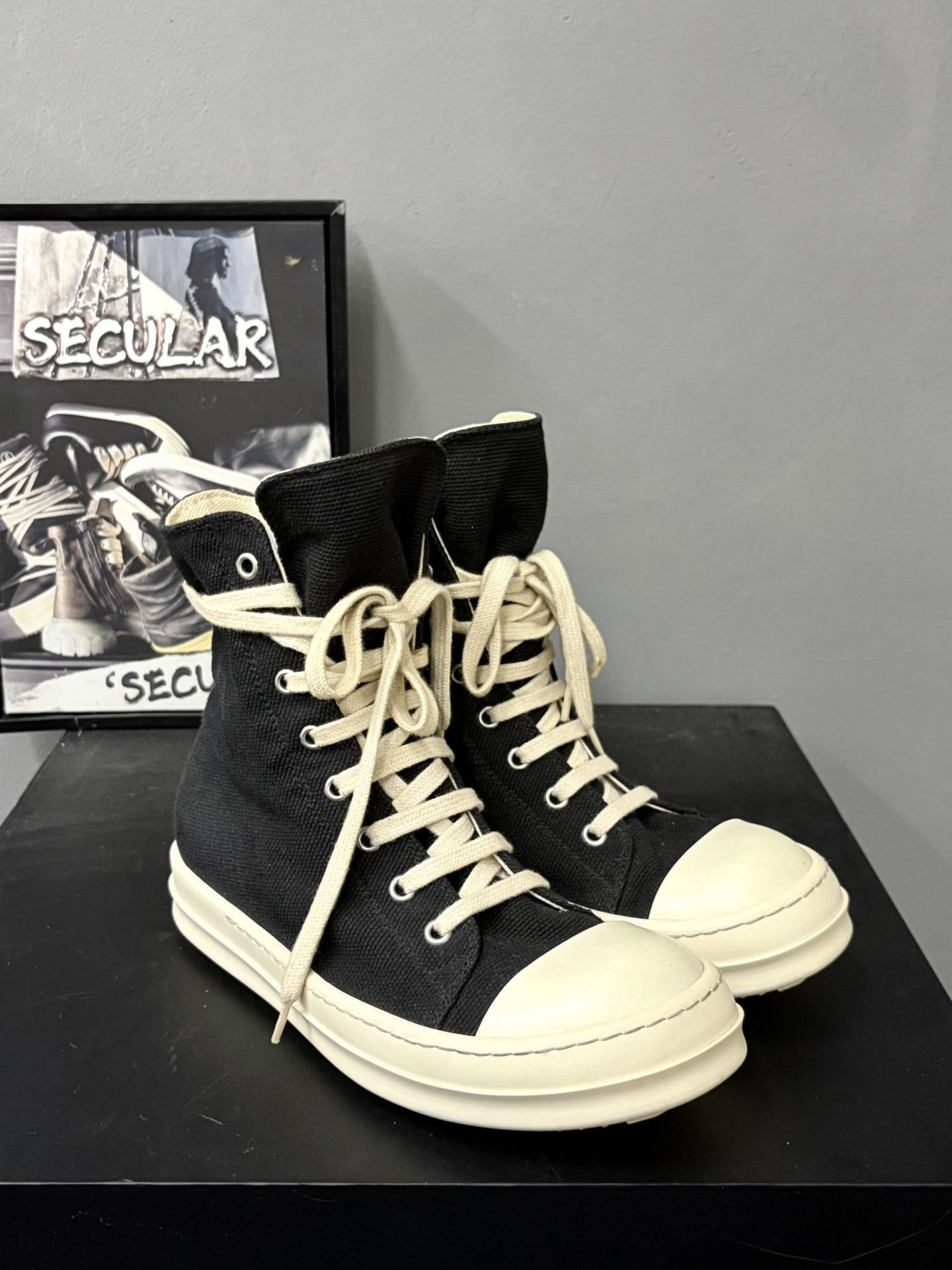 Rick Owens Drkshdw Rick Owens Drkshdw High-Top Sneakers Size US 6 / IT 36 - 3 Thumbnail
