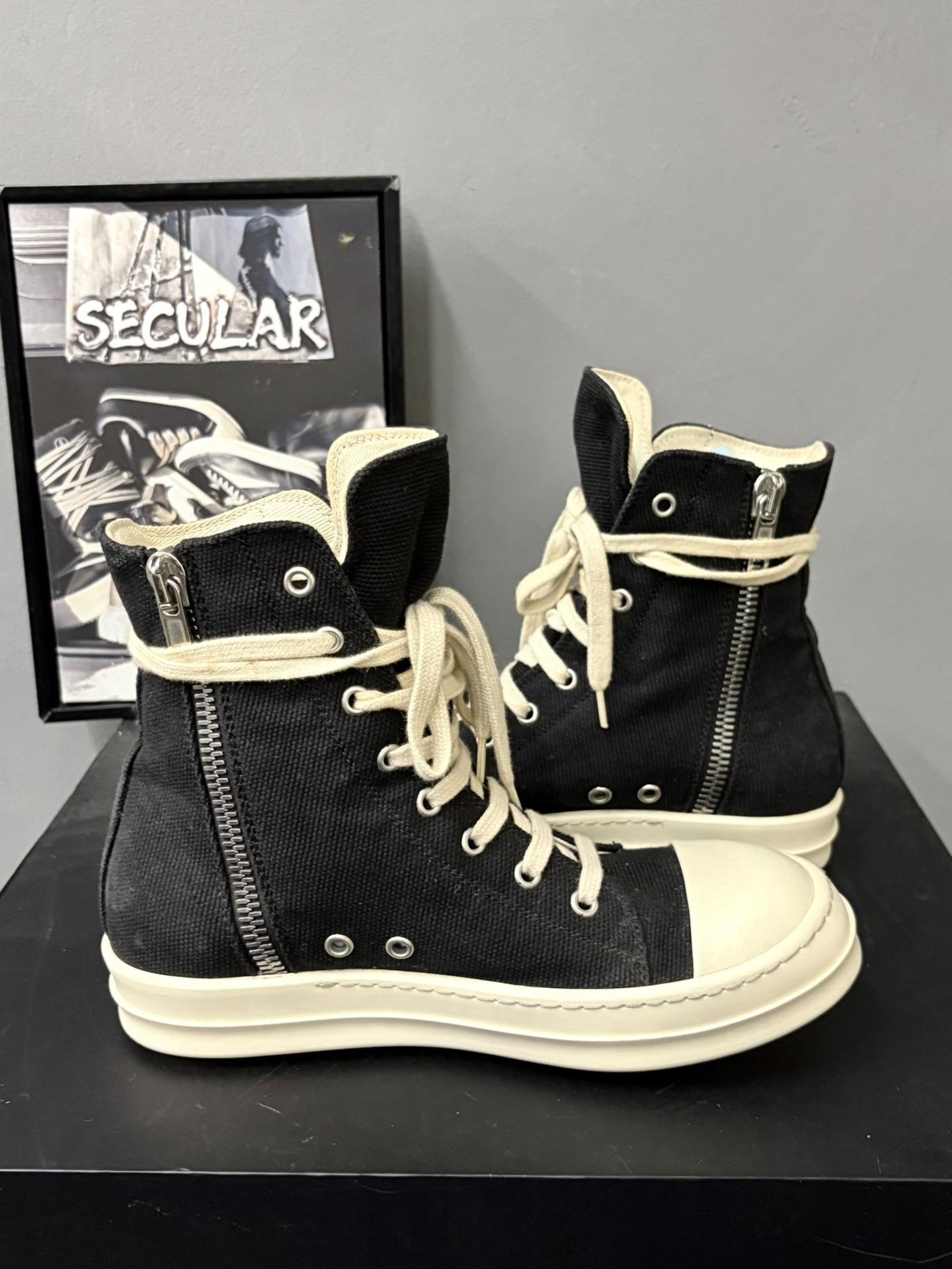 Rick Owens Drkshdw Rick Owens Drkshdw High-Top Sneakers Size US 6 / IT 36 - 6 Thumbnail