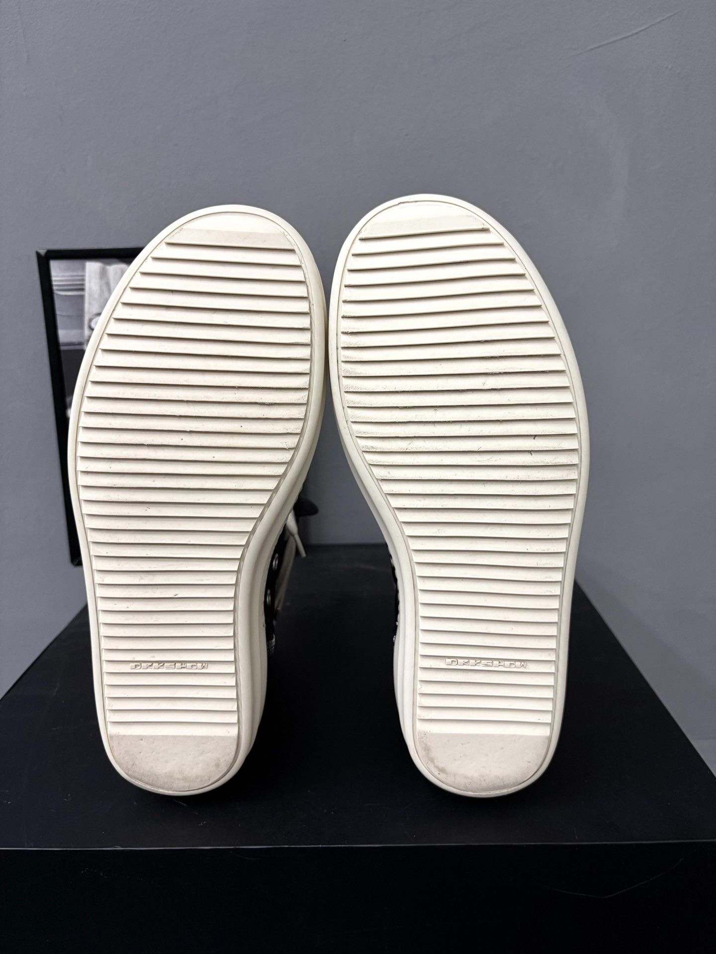 Rick Owens Drkshdw Rick Owens DRKSHDW High-Top Satin Sneakers Size US 7 / EU 40 - 8 Thumbnail