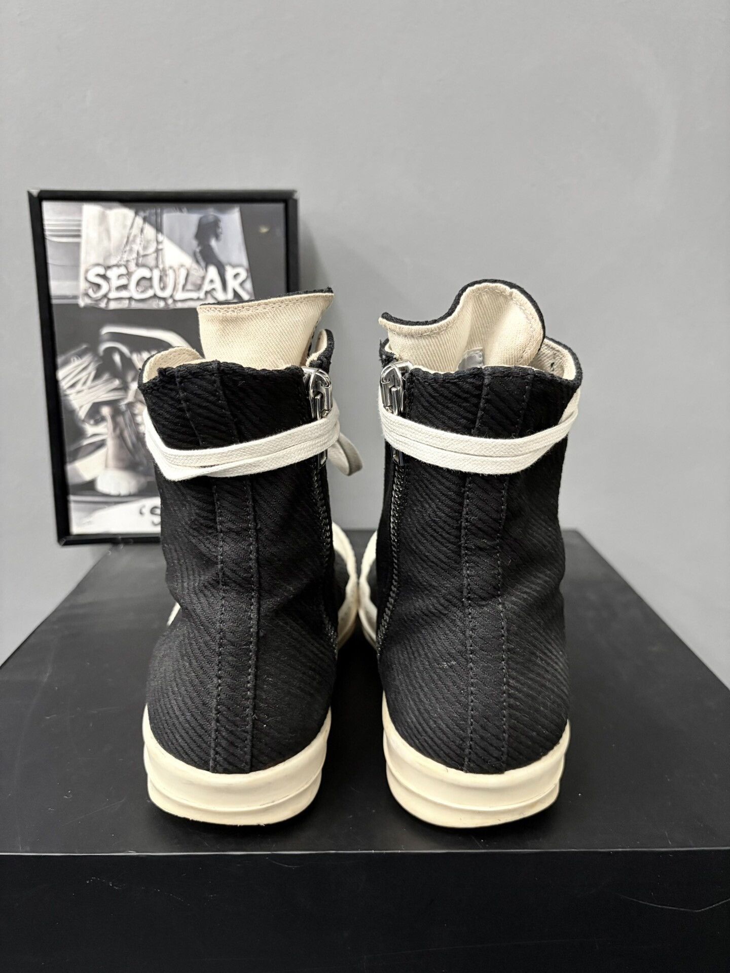 Rick Owens Drkshdw Rick Owens Drkshdw High-Top Canvas Shoes Size US 6.5 / EU 39-40 - 7 Thumbnail