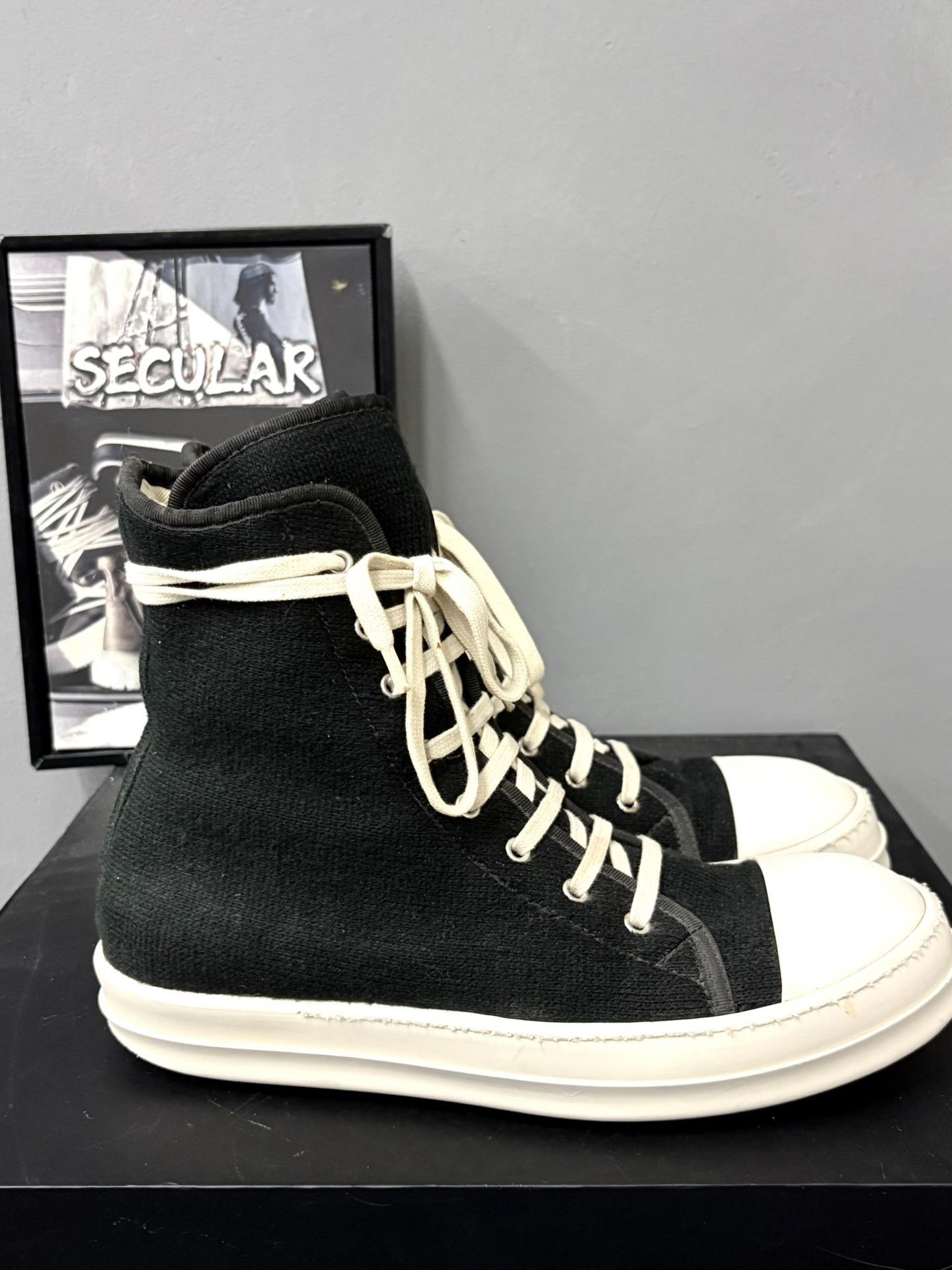 Rick Owens Drkshdw Rick Owens DRKSHDW High-Top Men's Sneakers Size US 8.5 / EU 41-42 - 4 Thumbnail