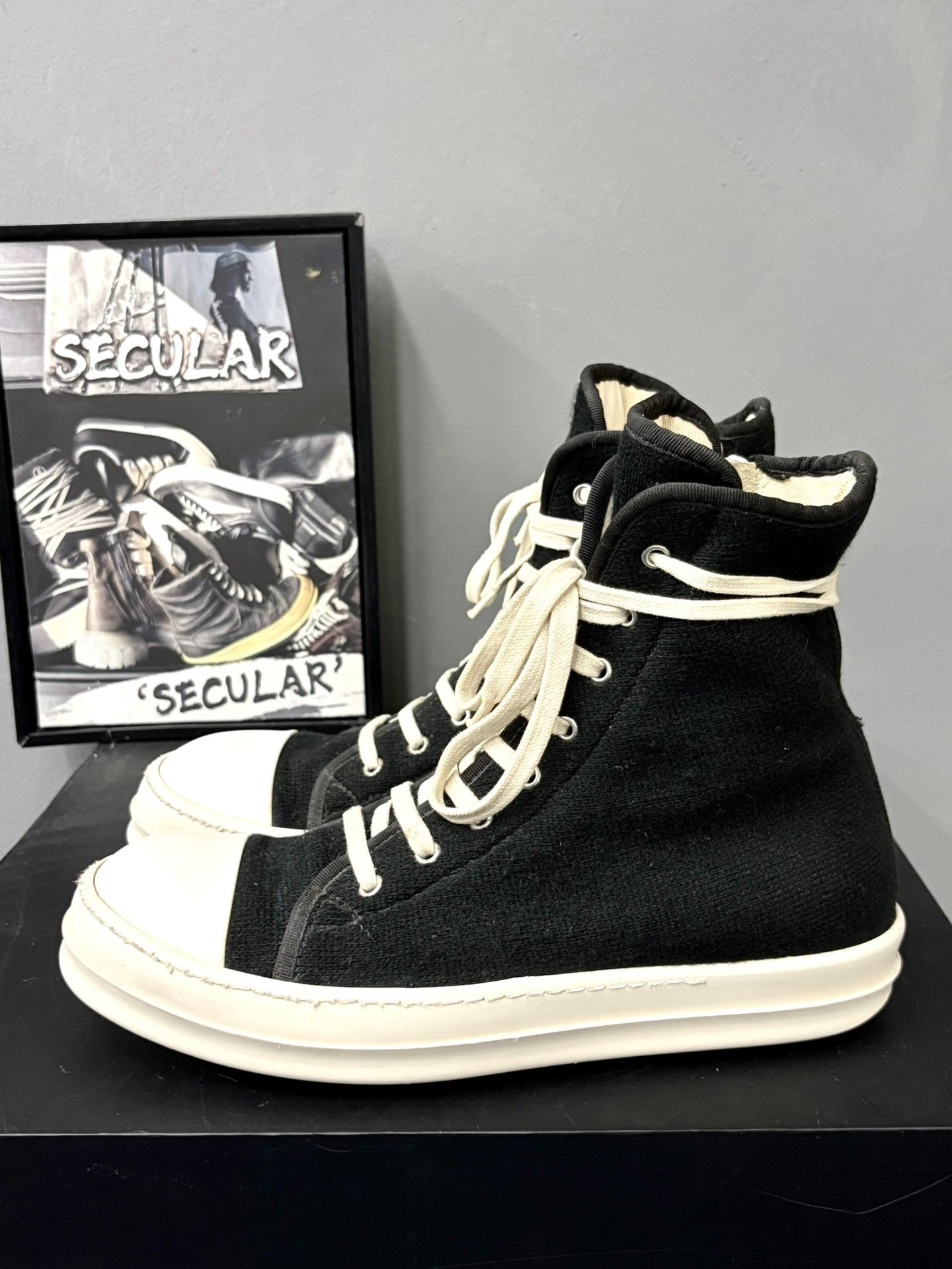 Rick Owens Drkshdw Rick Owens DRKSHDW High-Top Men's Sneakers Size US 8.5 / EU 41-42 - 2 Thumbnail