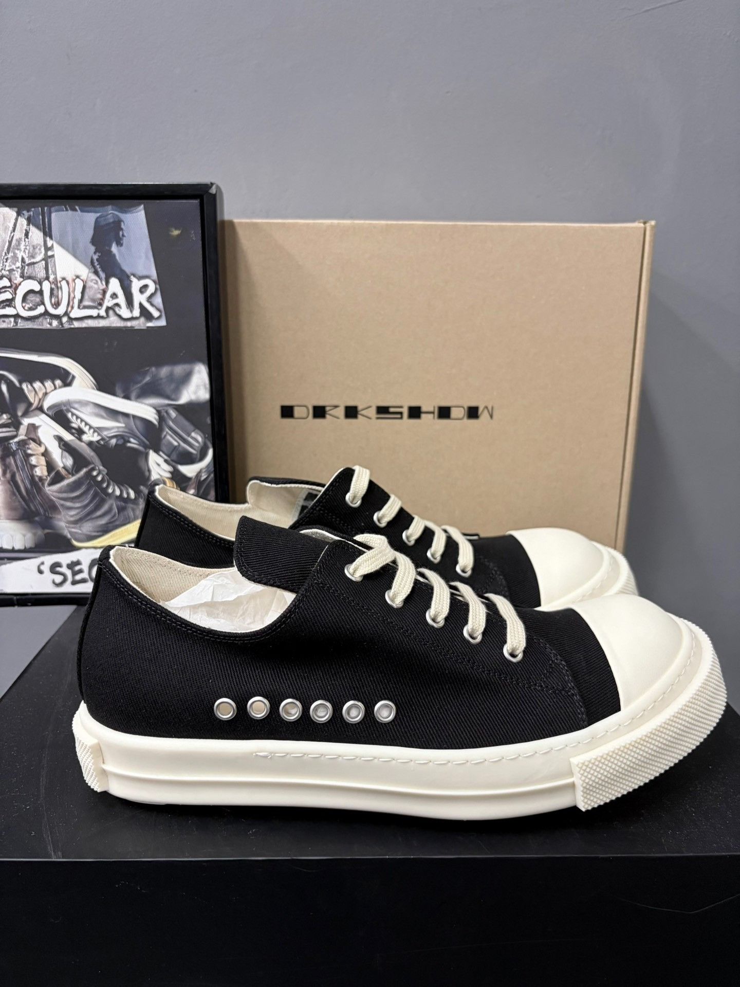 Rick Owens Drkshdw Rick Owens DRKSHDW TEMPLE Canvas Shoes Size US 6 / EU 39 - 4 Thumbnail
