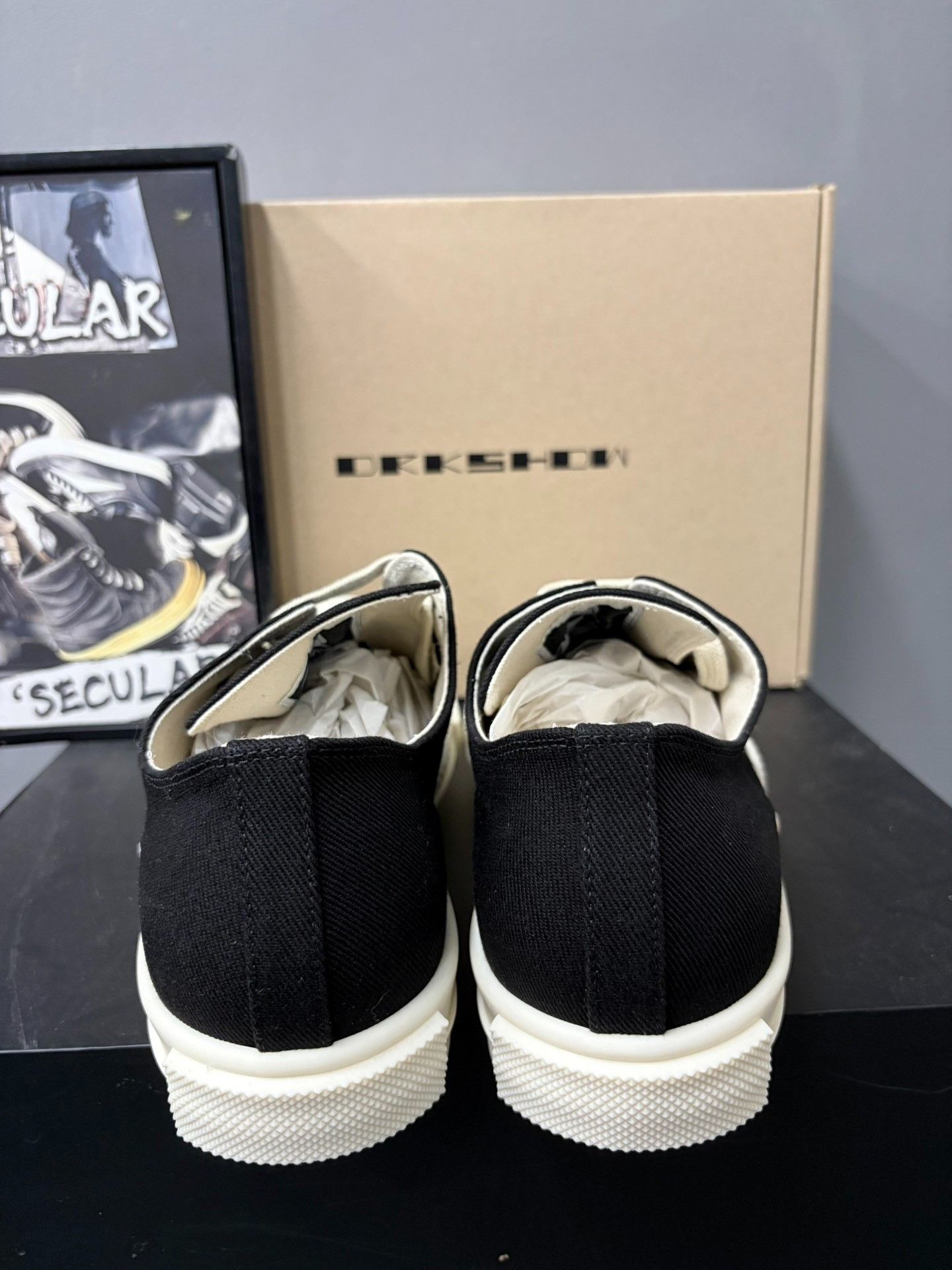 Rick Owens Drkshdw Rick Owens DRKSHDW TEMPLE Canvas Shoes Size US 6 / EU 39 - 7 Thumbnail