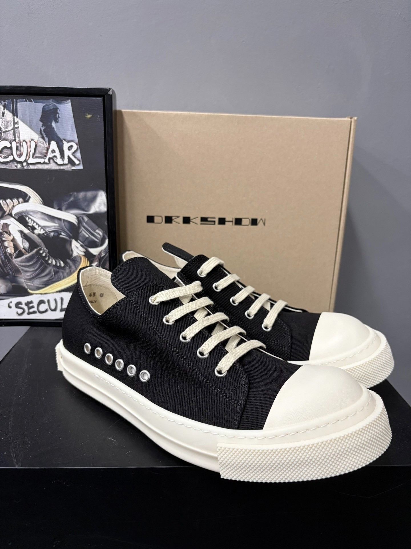 Rick Owens Drkshdw Rick Owens DRKSHDW TEMPLE Canvas Shoes Size US 6 / EU 39 - 3 Thumbnail