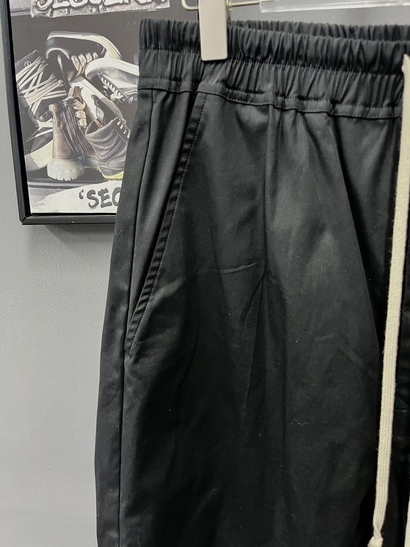 Rick Owens Rick Owens Main Line Cropped Black Pants Size US 35 - 2 Thumbnail