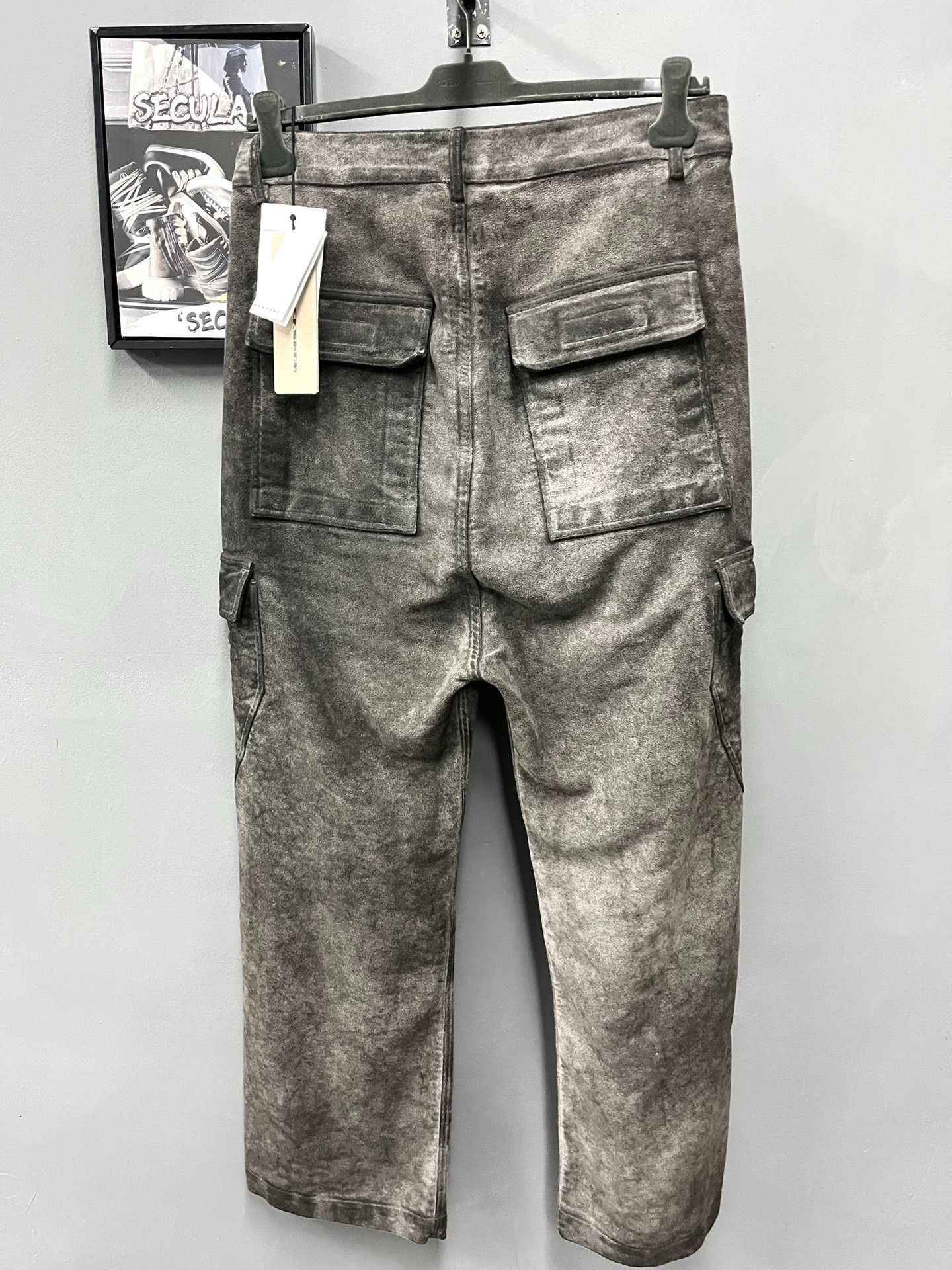 Rick Owens Drkshdw Rick Owens DRKSHDW Cargo Wide-Leg Pants Size US 26 / EU 42 - 7 Thumbnail
