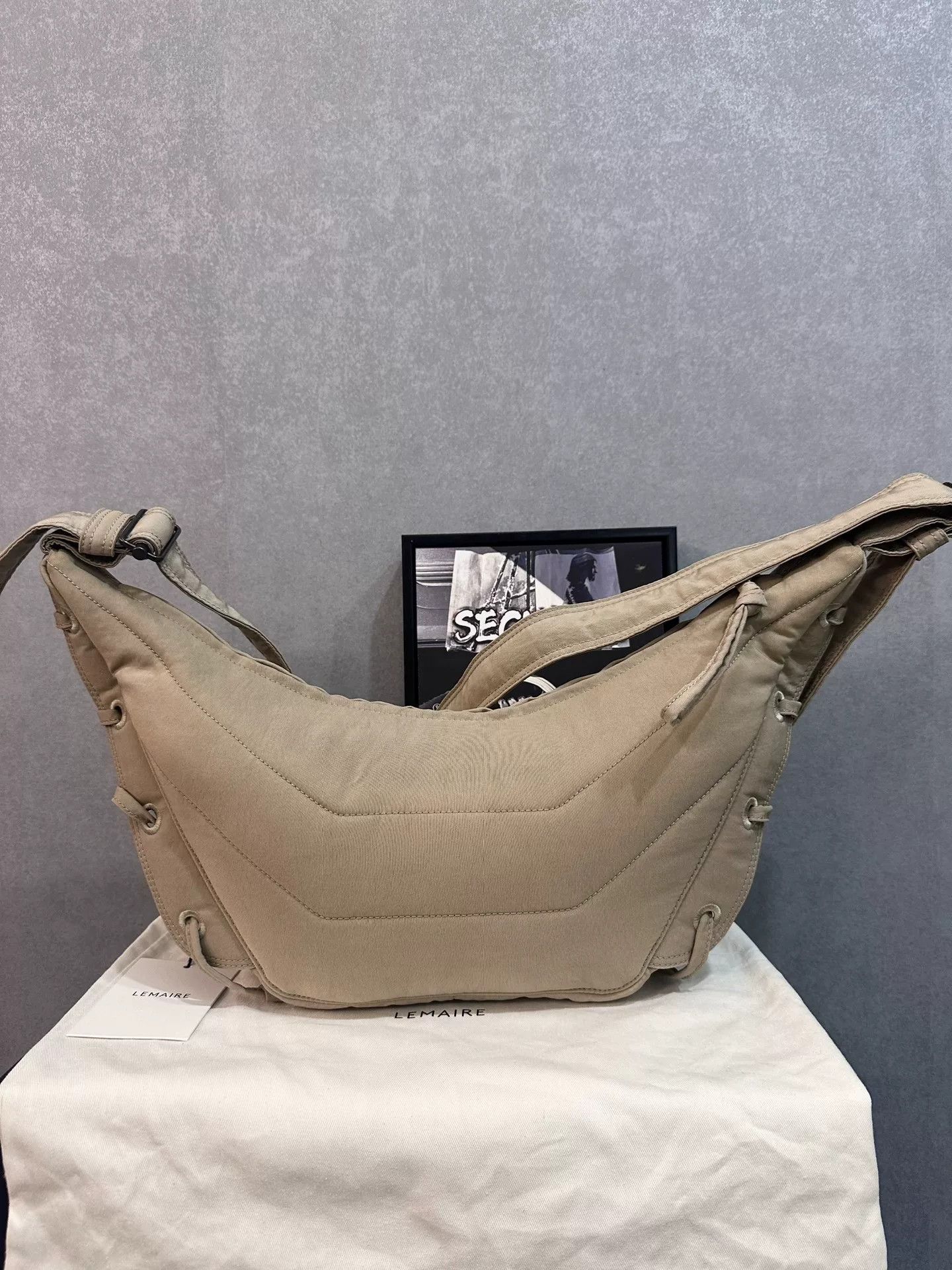 Lemaire Lemaire Small Clay Croissant Bag Size ONE SIZE - 2 Thumbnail
