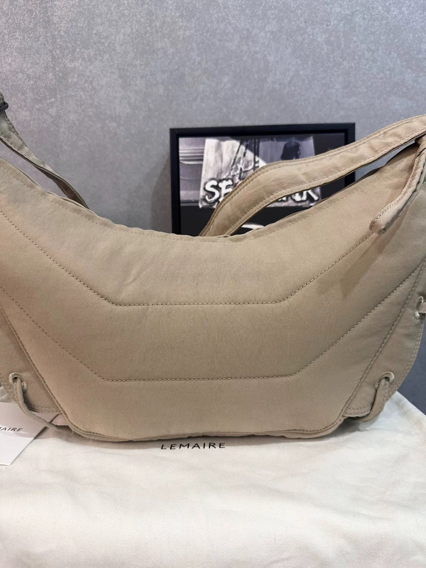 Lemaire Lemaire Small Clay Croissant Bag Size ONE SIZE - 3 Thumbnail