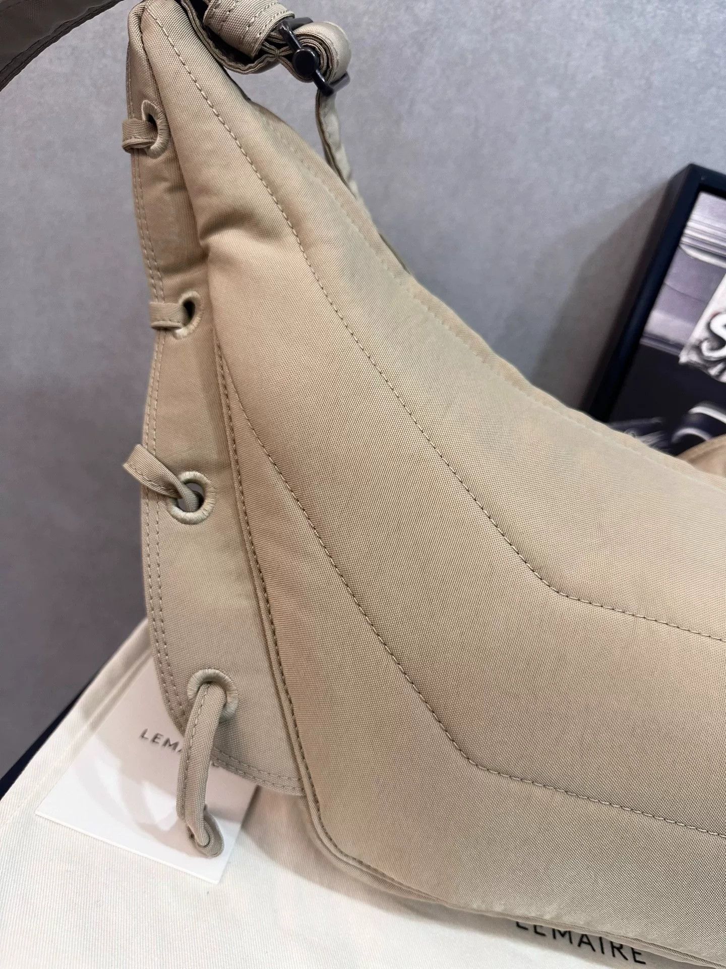 Lemaire Lemaire Small Clay Croissant Bag Size ONE SIZE - 5 Thumbnail