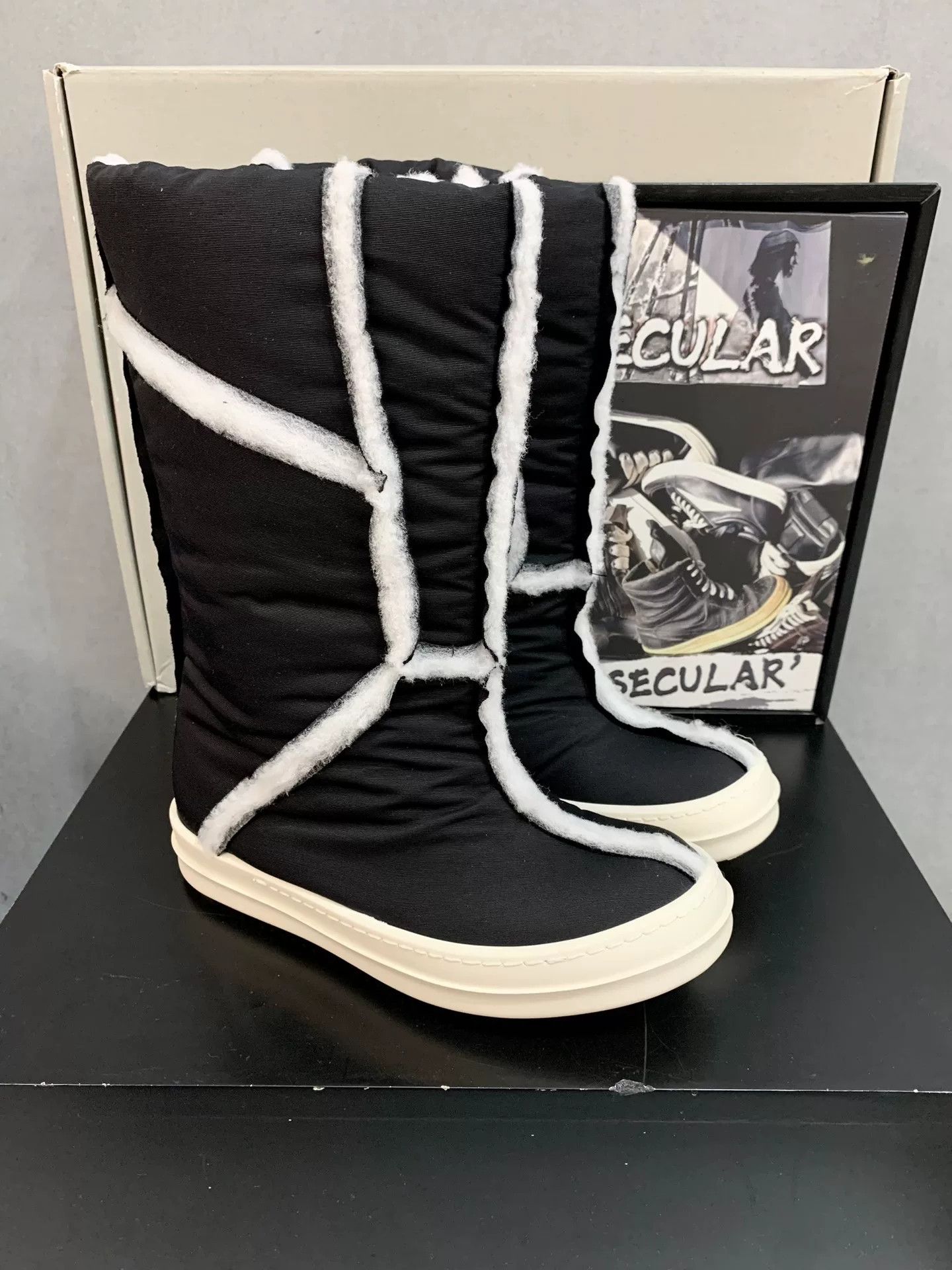 Rick Owens Rick Owens Frayed High-Top Boots Size US 4 / IT 34 - 3 Thumbnail