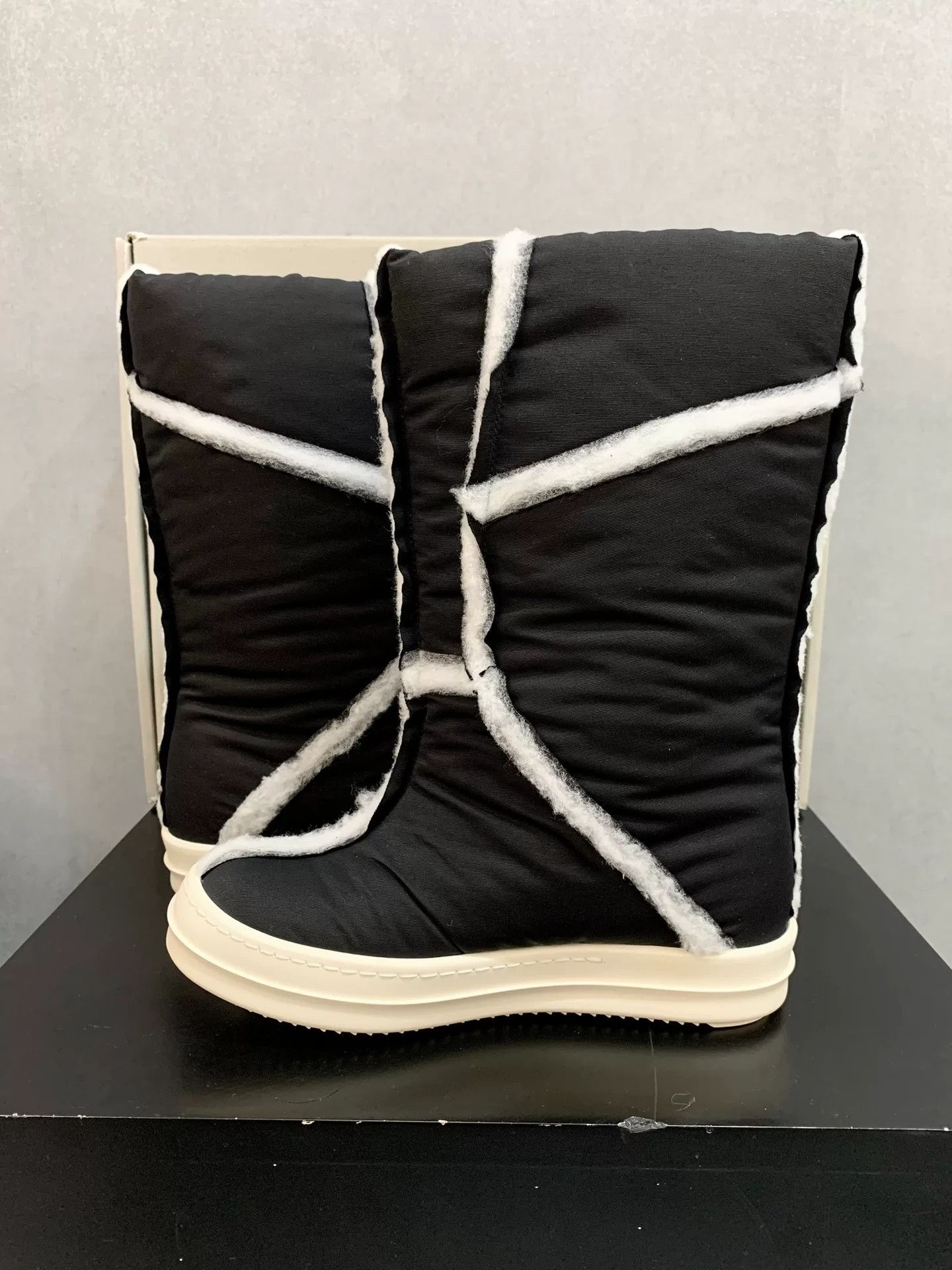 Rick Owens Rick Owens Frayed High-Top Boots Size US 4 / IT 34 - 6 Thumbnail