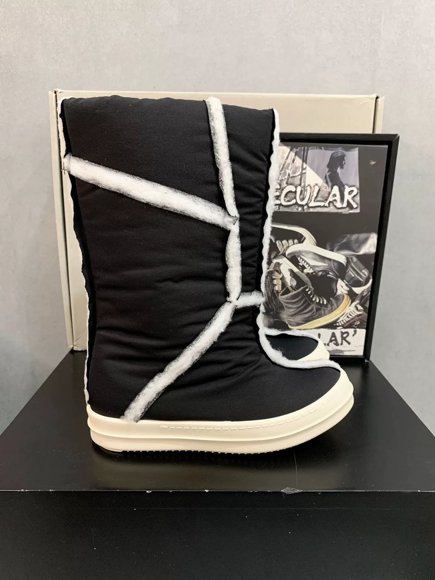 Rick Owens Rick Owens Frayed High-Top Boots Size US 4 / IT 34 - 4 Thumbnail