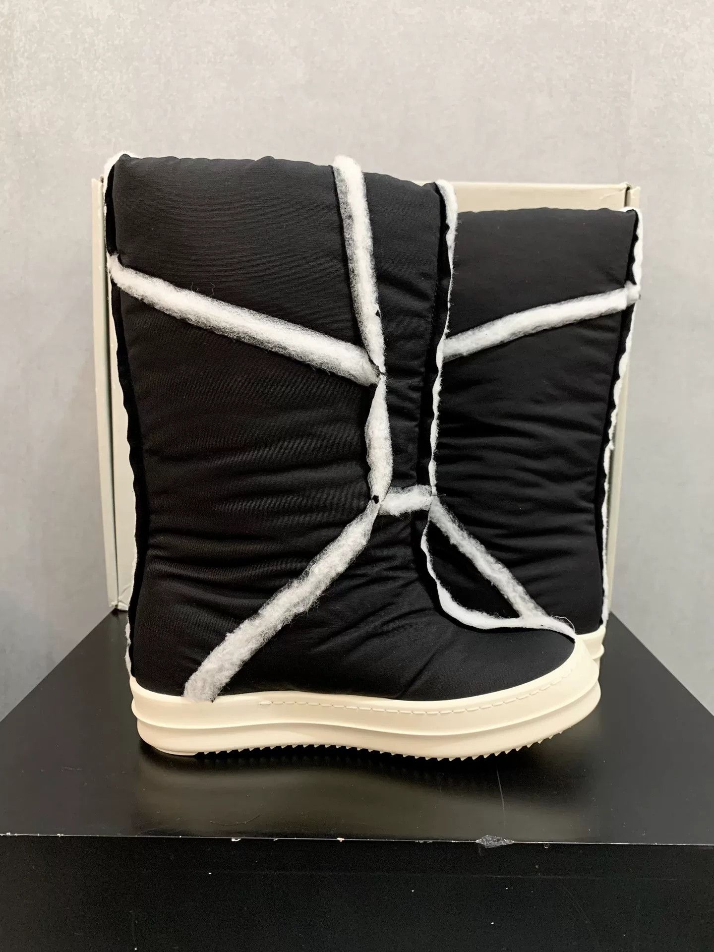 Rick Owens Rick Owens Frayed High-Top Boots Size US 4 / IT 34 - 5 Thumbnail