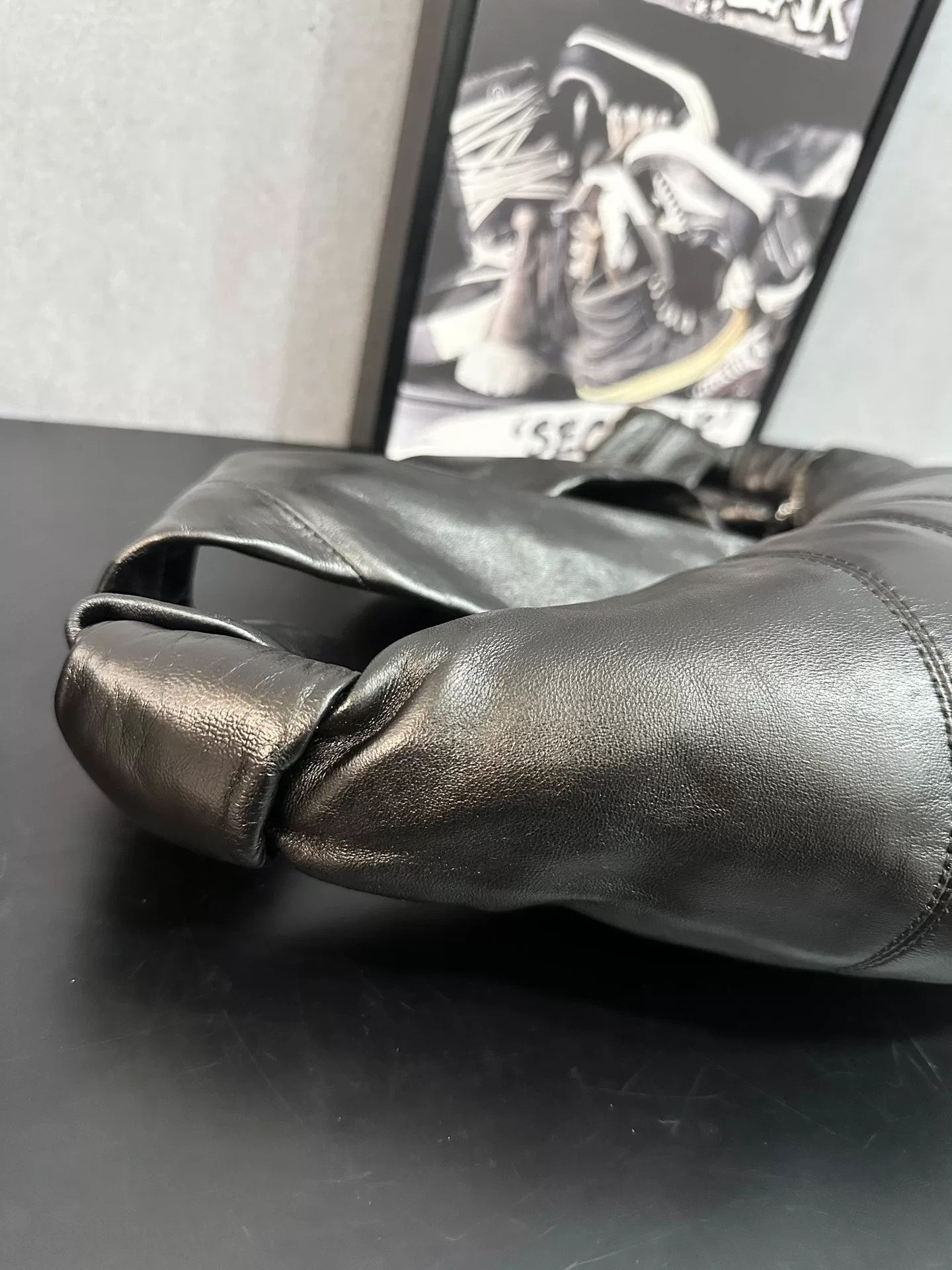 Lemaire Lemaire Small Black Lambskin Croissant Bag Size ONE SIZE - 5 Thumbnail