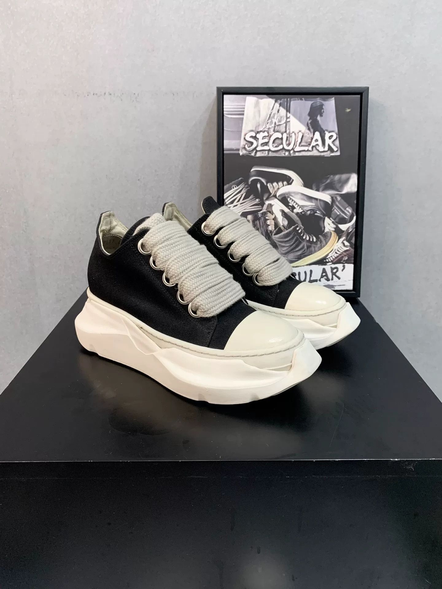 Rick Owens Rick Owens Thick Sole Canvas Shoes Size US 6 / IT 36 - 3 Thumbnail