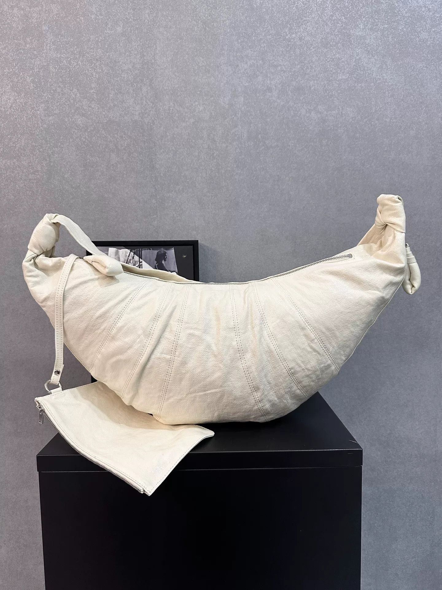 Lemaire Lemaire Large Coated Cotton Croissant Bag Size ONE SIZE - 2 Thumbnail