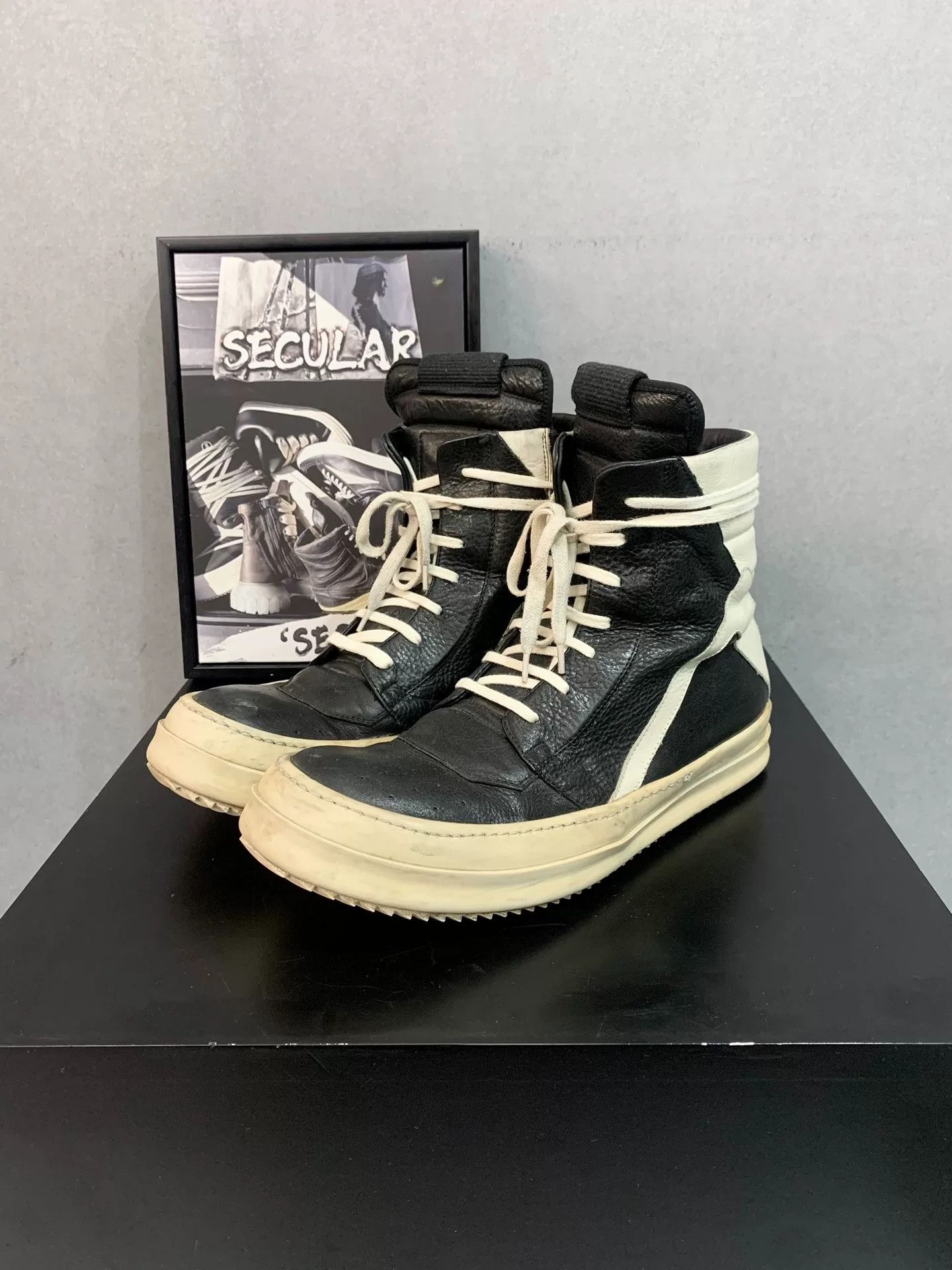 Rick Owens Rick Owens Geobasket High Top Sneakers Size US 10 / EU 43 - 2 Thumbnail