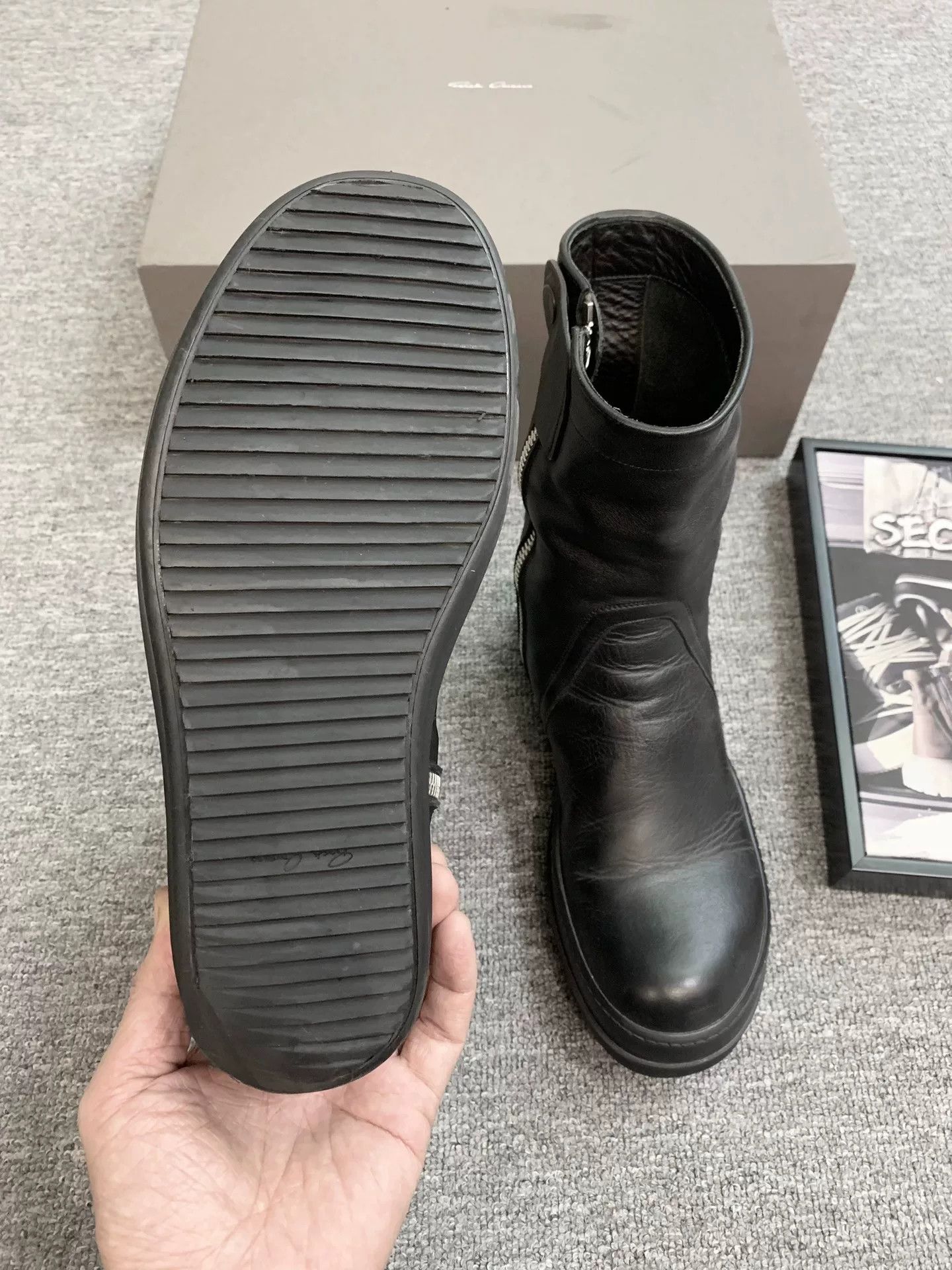 Rick Owens Rick Owens 15FW Calf Leather Zip Boots Size US 7 / EU 40 - 8 Thumbnail